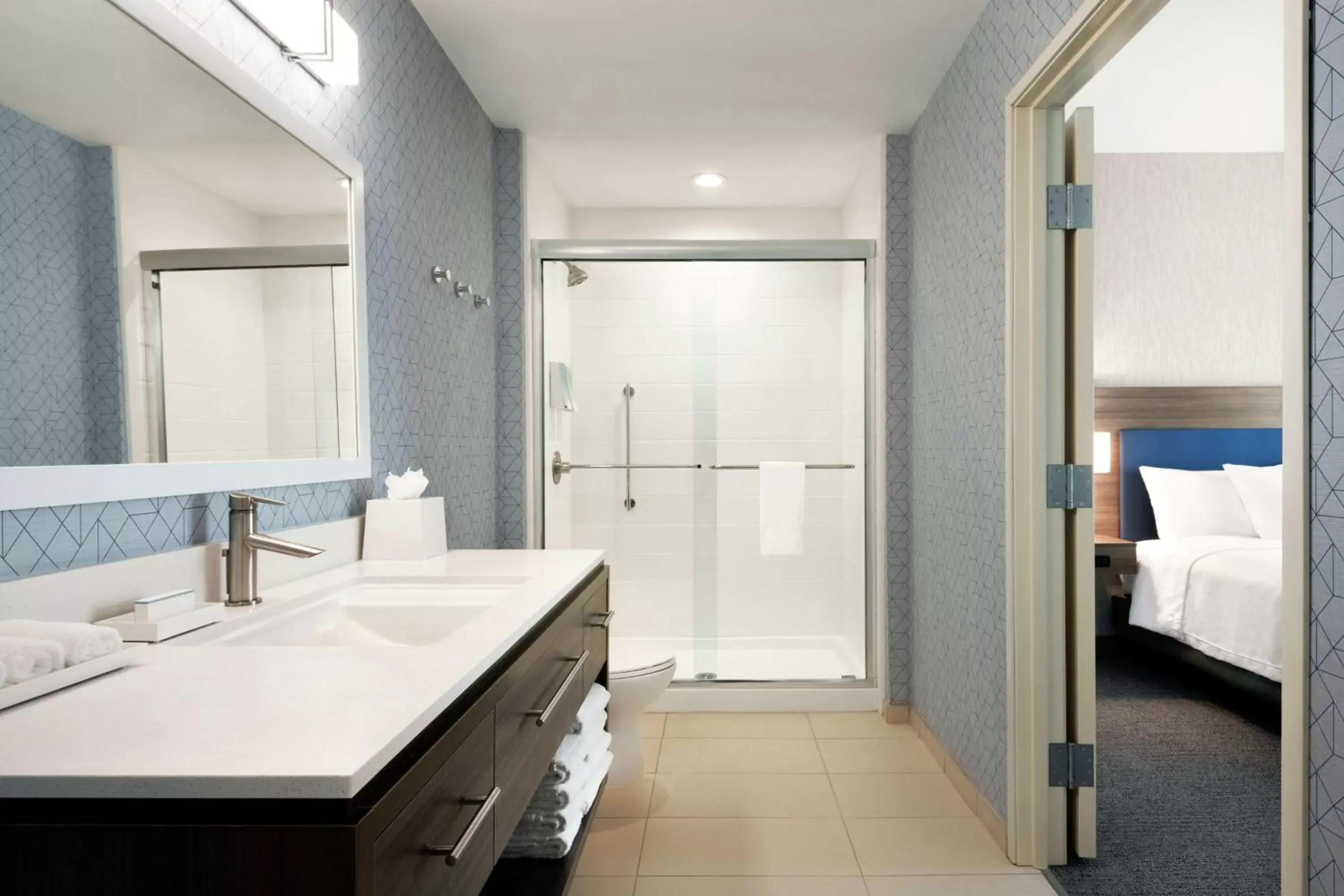 Bathroom in Home2 Suites By Hilton Houston-Pearland, Tx