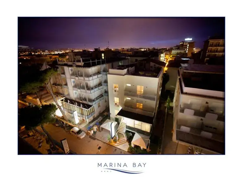 Night, Bird's-eye View in Hotel Marina Bay