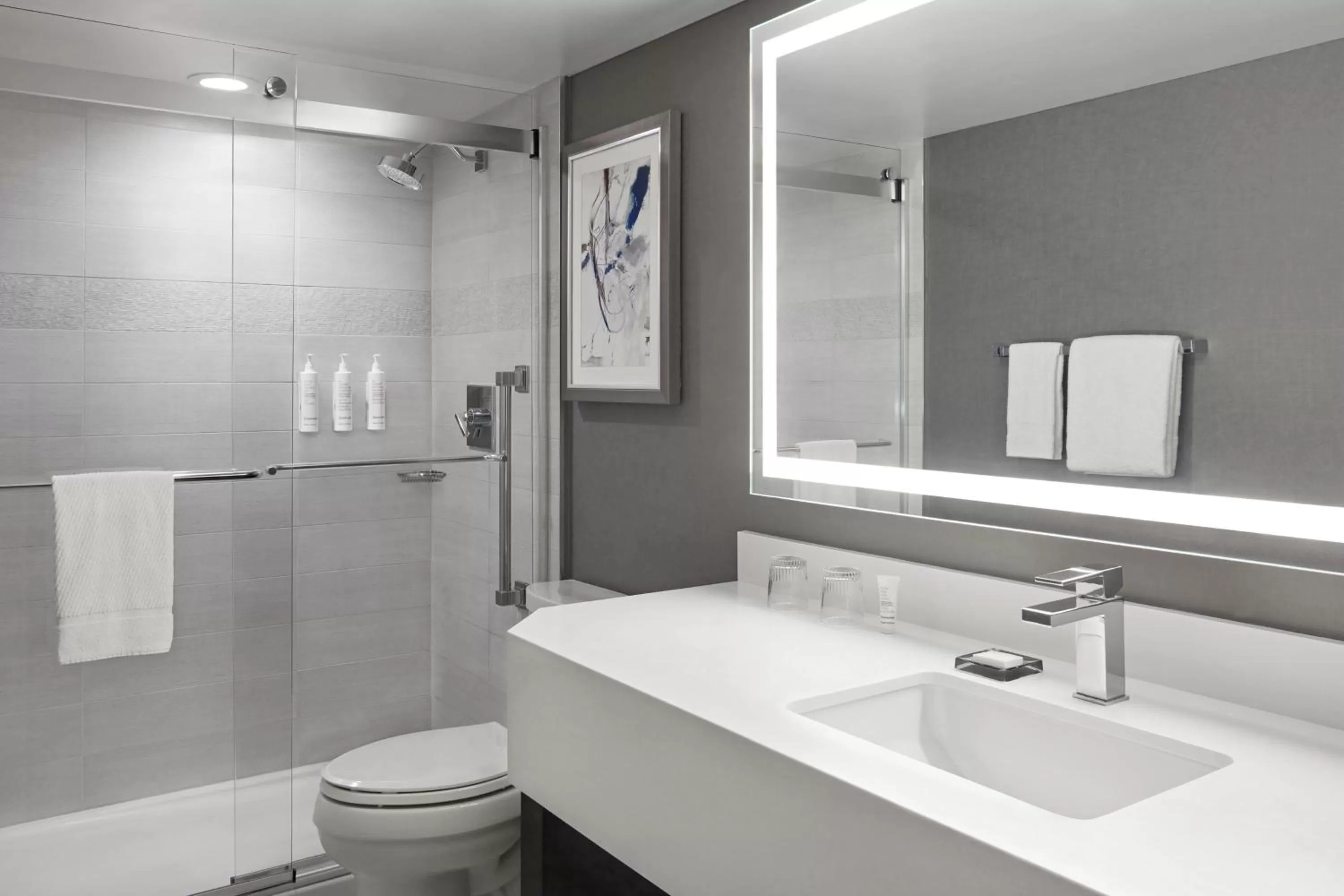 Bathroom in Calgary Marriott Downtown Hotel