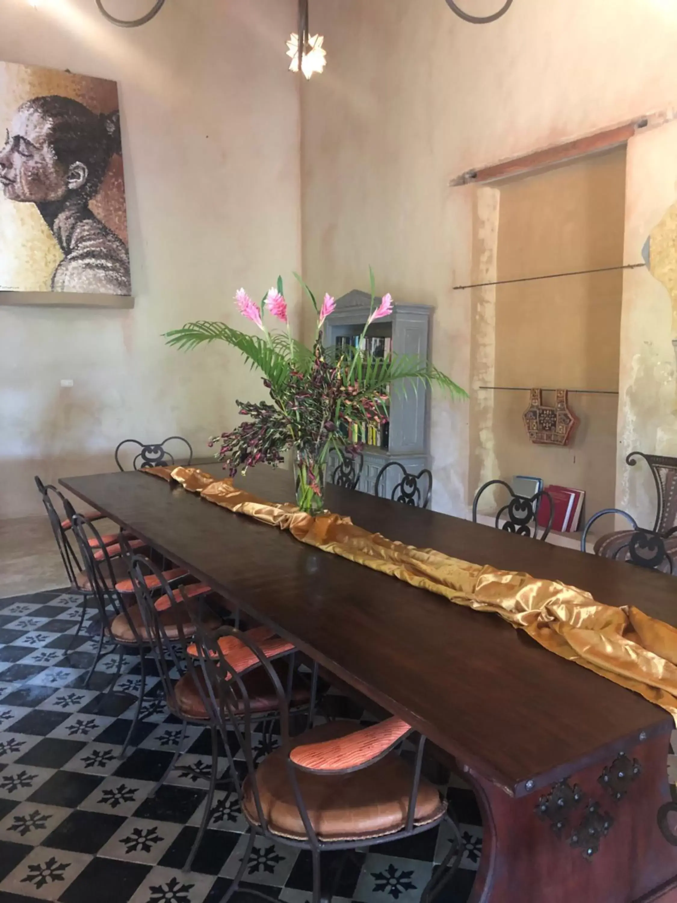 Dining area, Kitchen/Kitchenette in Hacienda Sacnicte