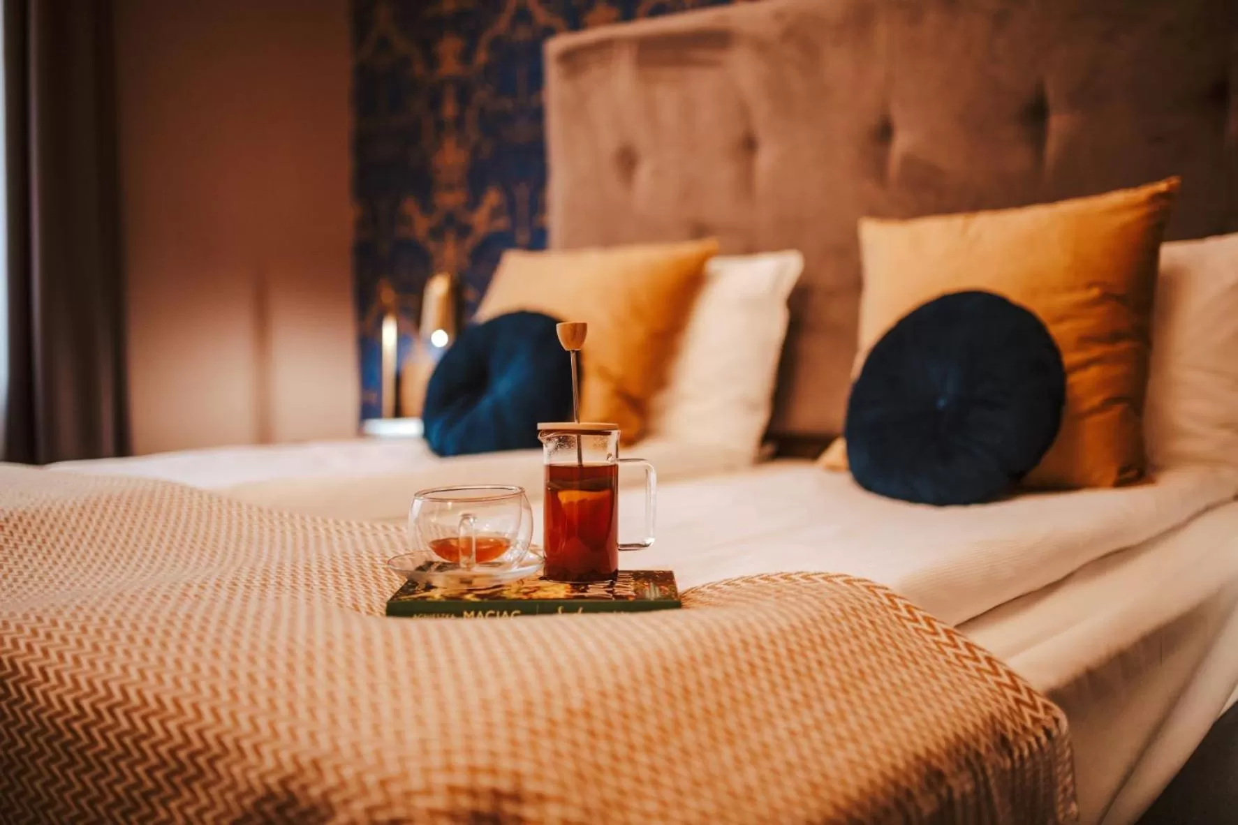 Bed in Hotel Dębowy Biowellness & SPA Góry Sowie