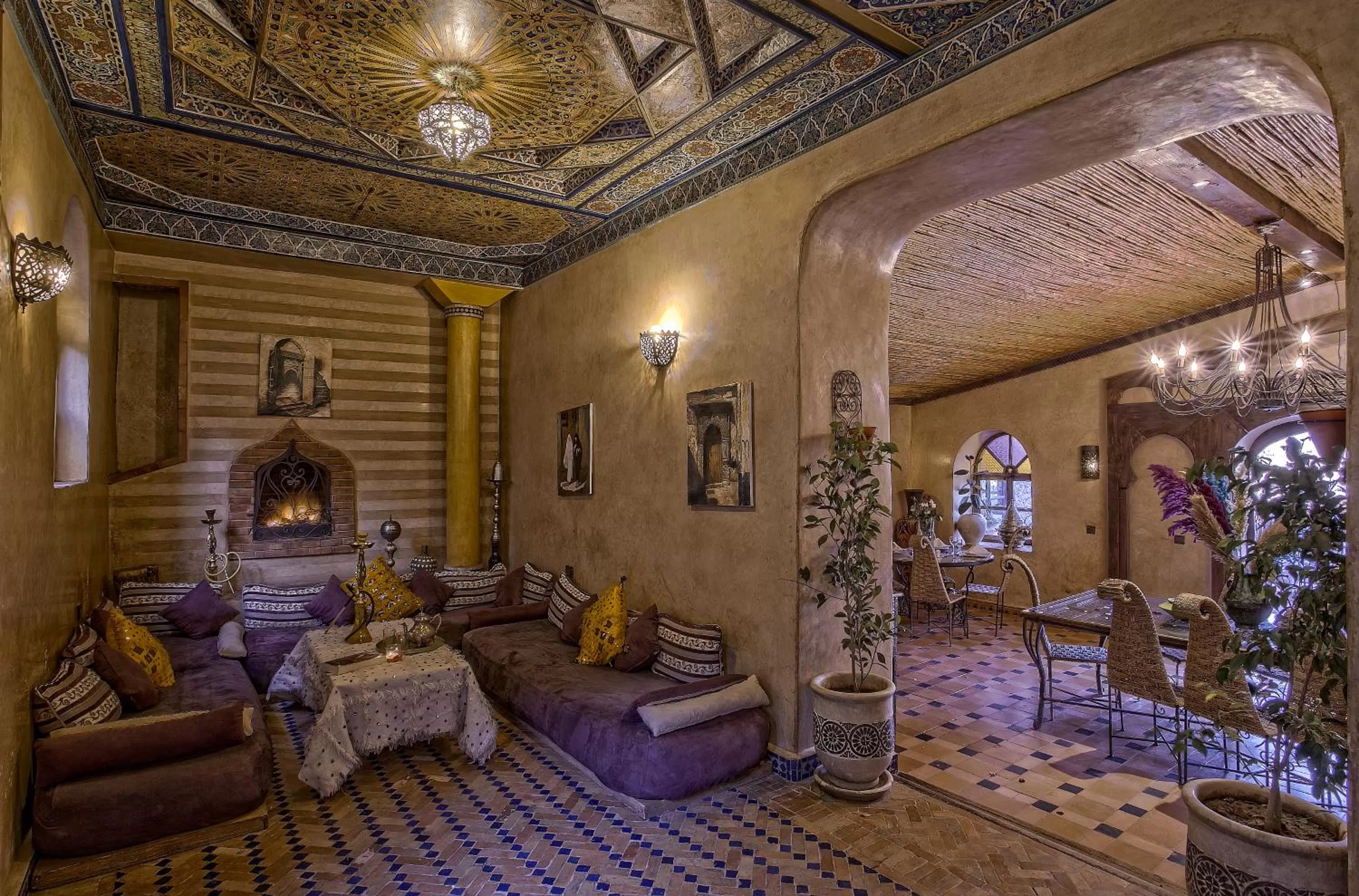 Living room in Hotel Kasbah Le Mirage & Spa