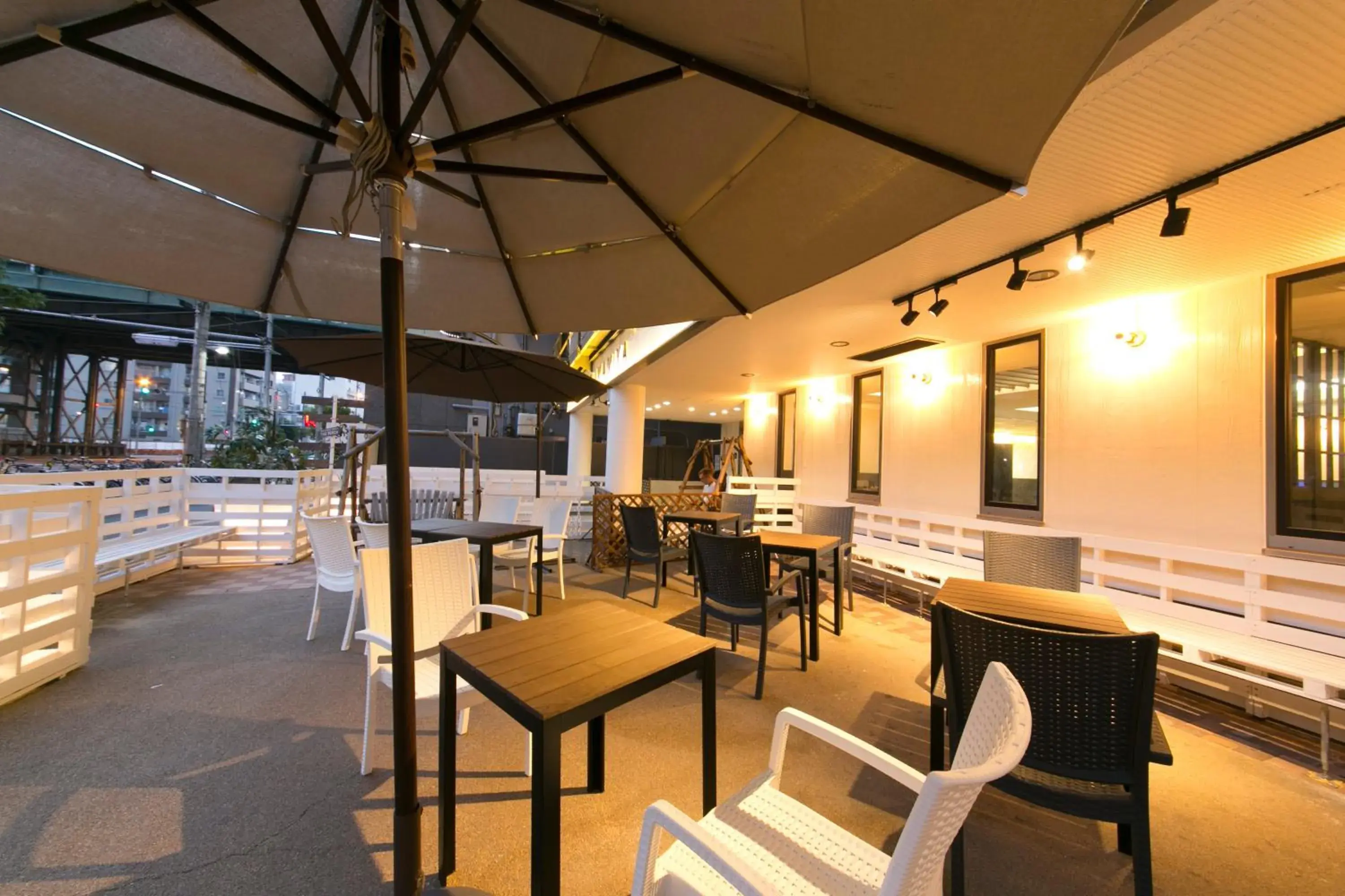 Balcony/Terrace, Restaurant/Places to Eat in Hotel Shin Imamiya