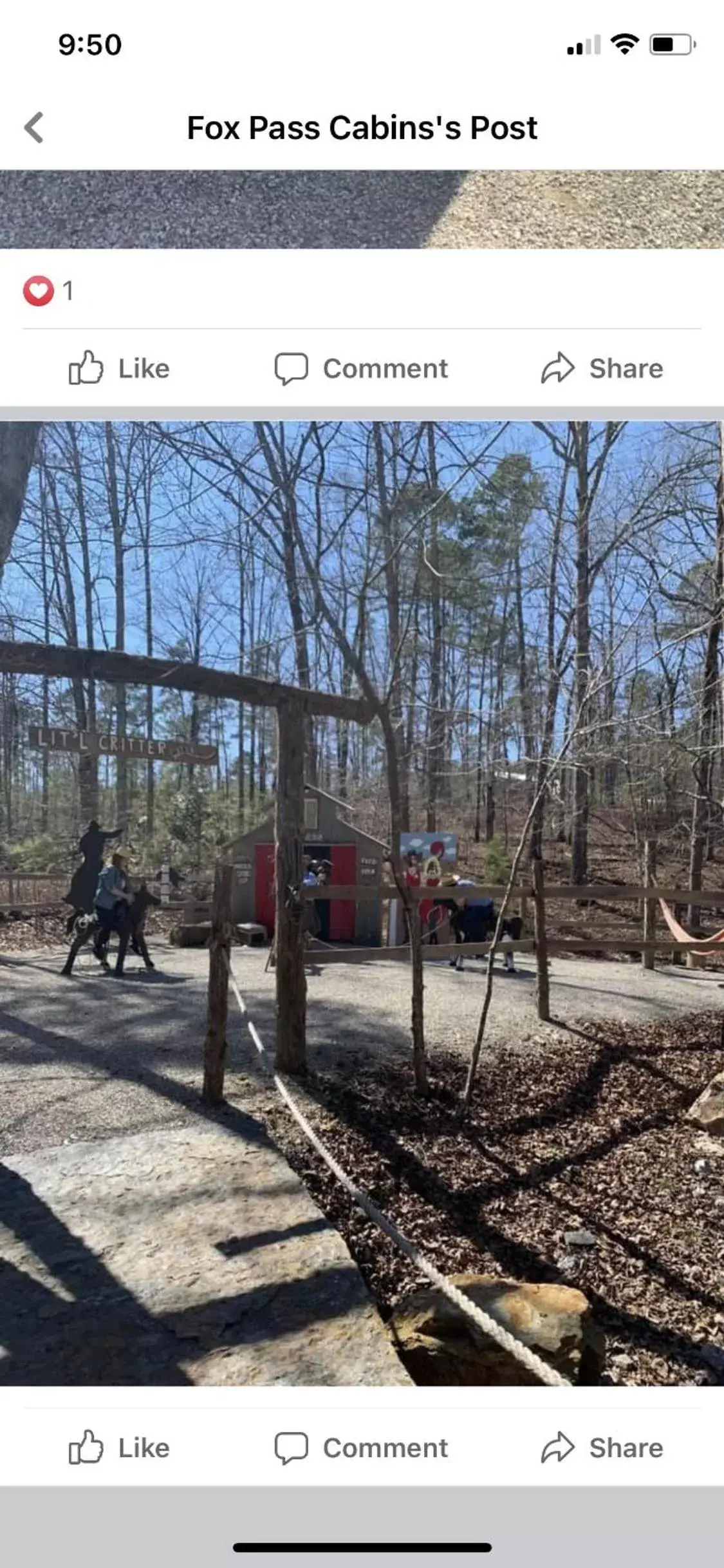 Children play ground in Fox Pass Cabins