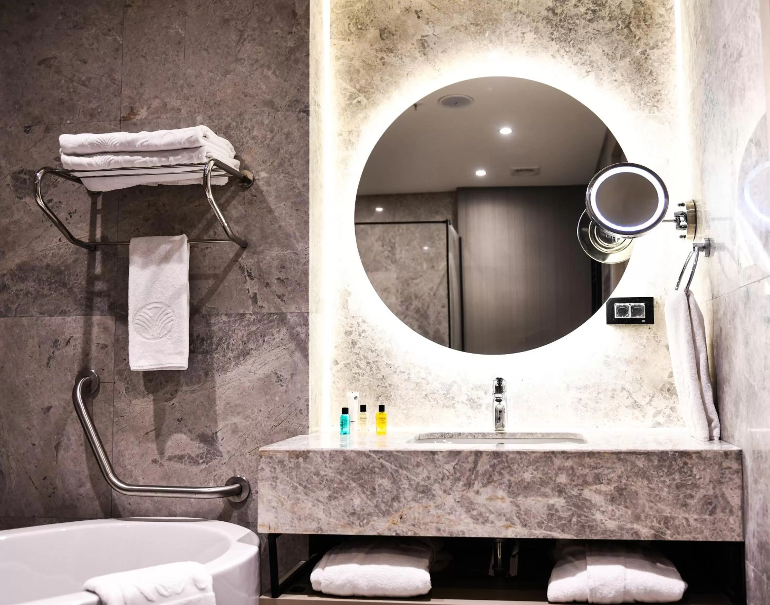 Bathroom in WestSide Residences by Rotana
