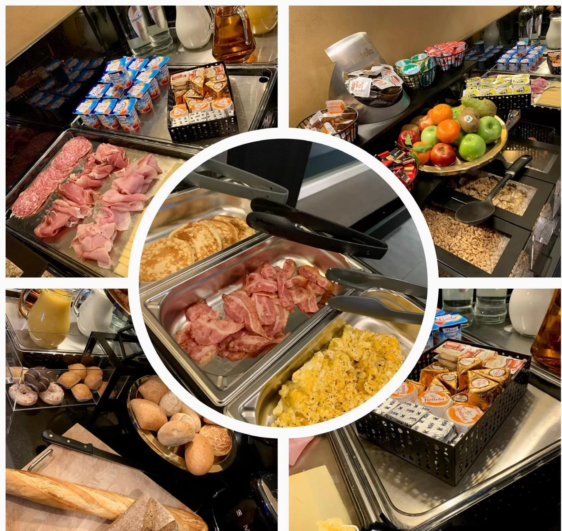 Buffet breakfast in Hotel Le Midi