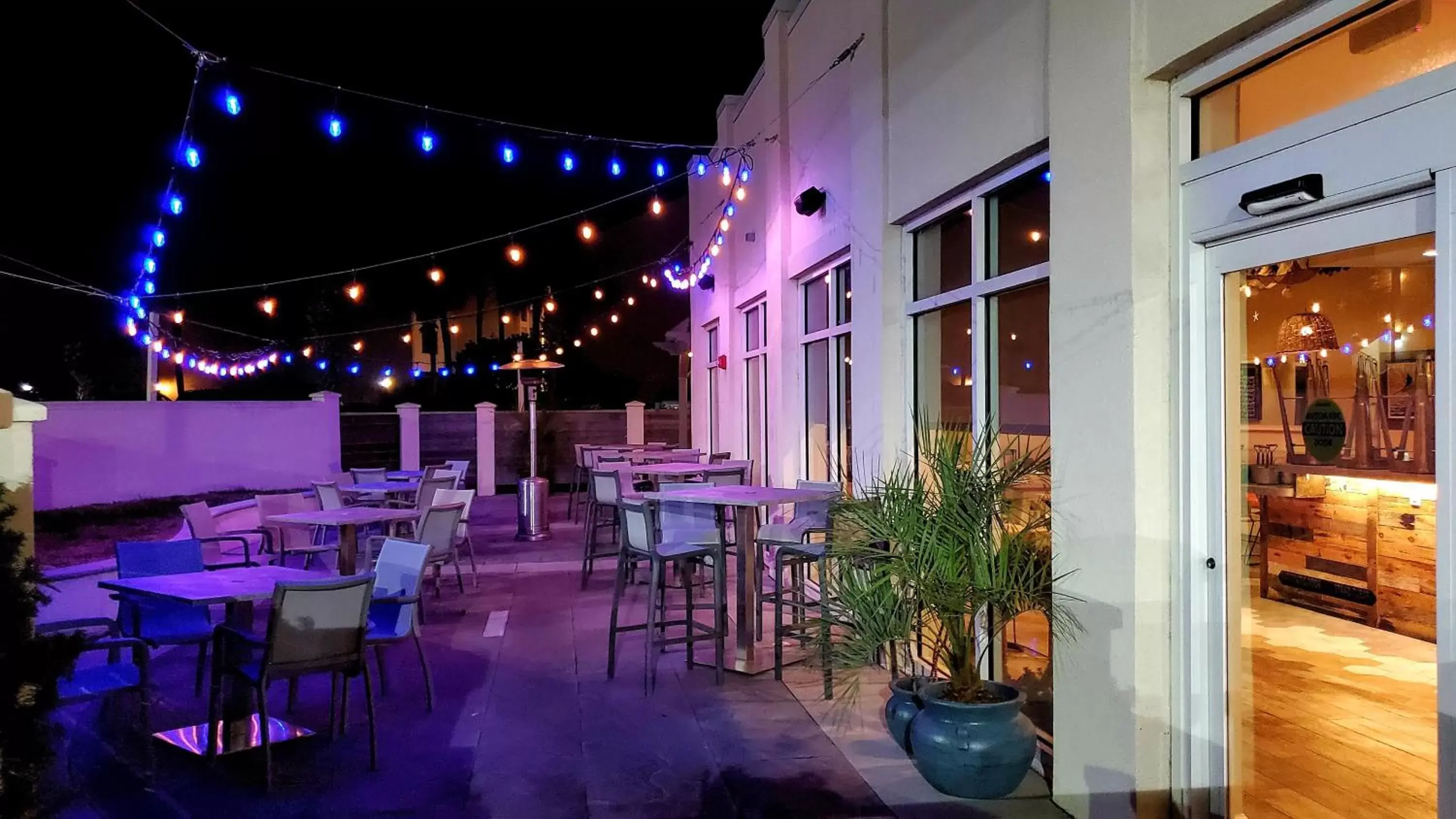 Patio in Guy Harvey Resort on Saint Augustine Beach