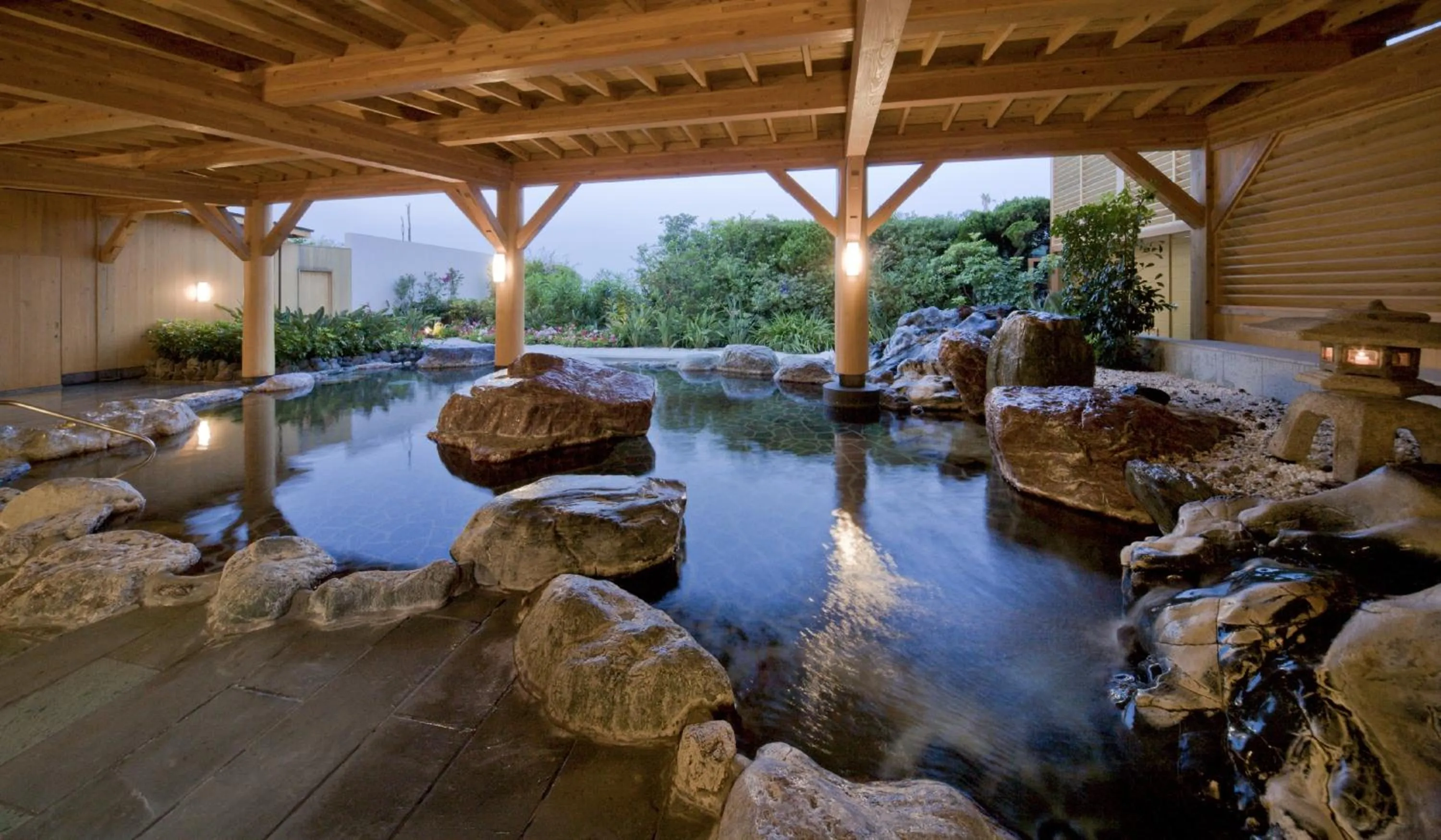 Hot Spring Bath in Hotel Izukyu