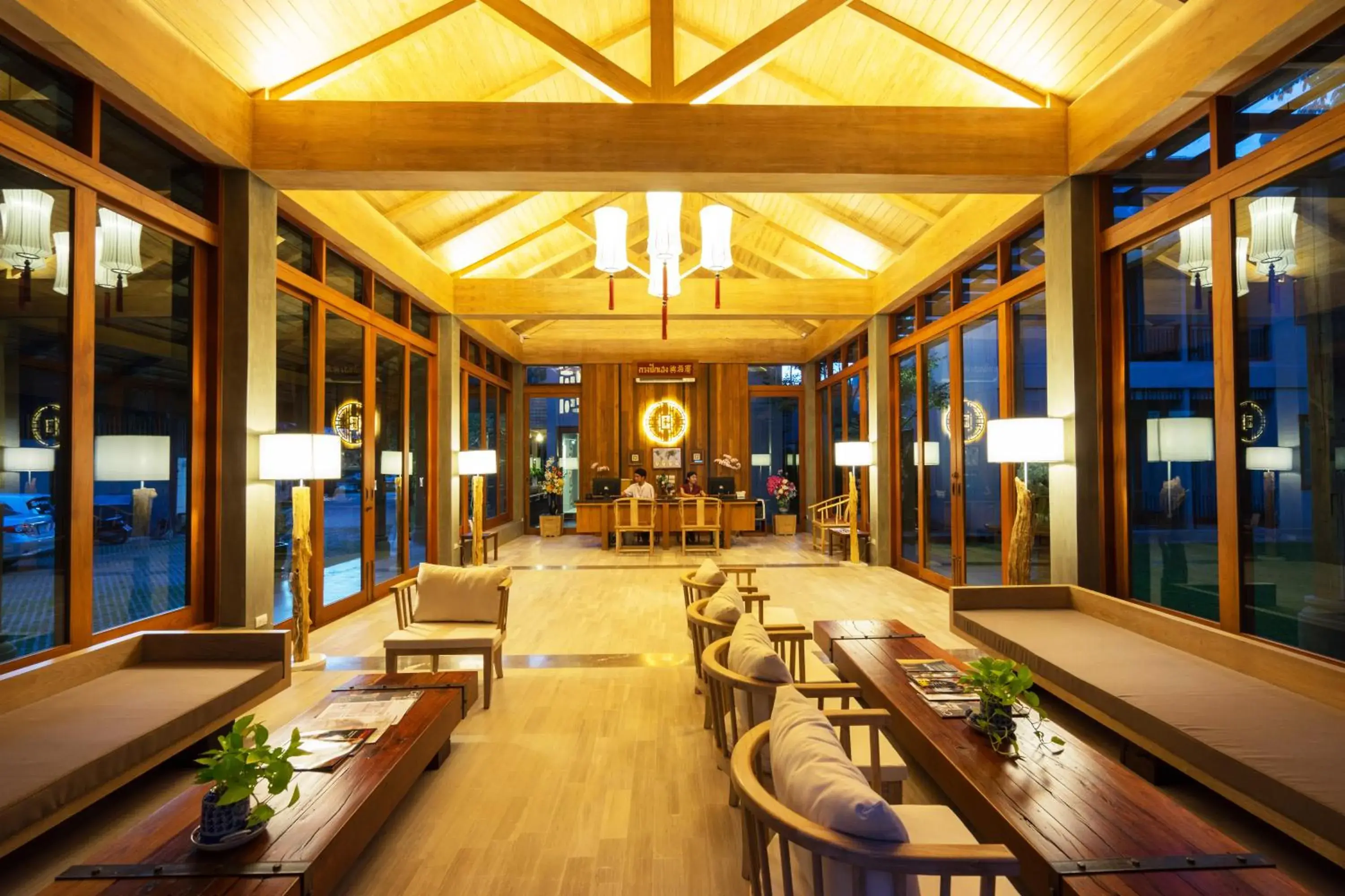 Lobby or reception, Lounge/Bar in Chu Hotel