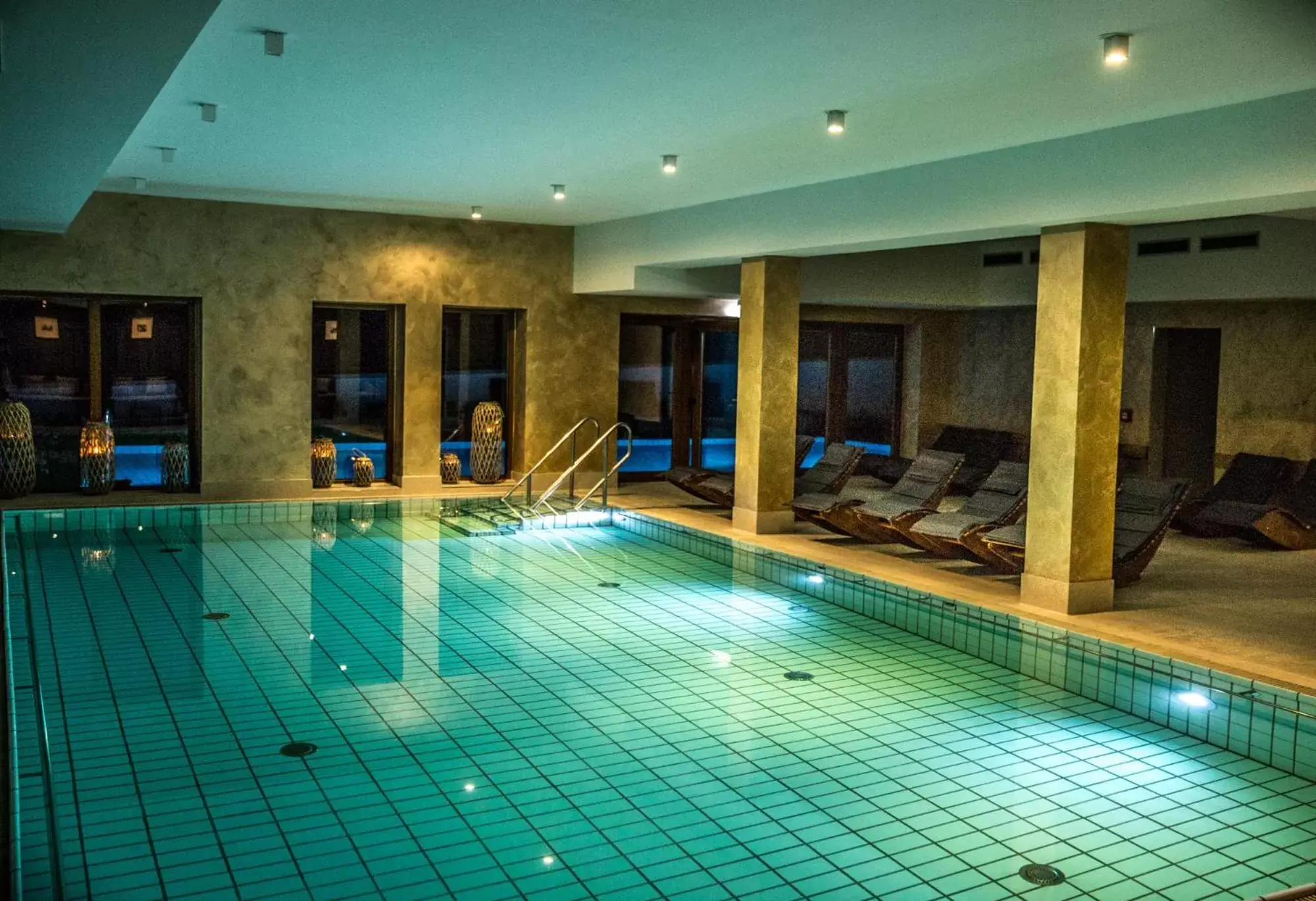 Spa and wellness centre/facilities, Swimming Pool in Das Aunhamer Suite & Spa Hotel