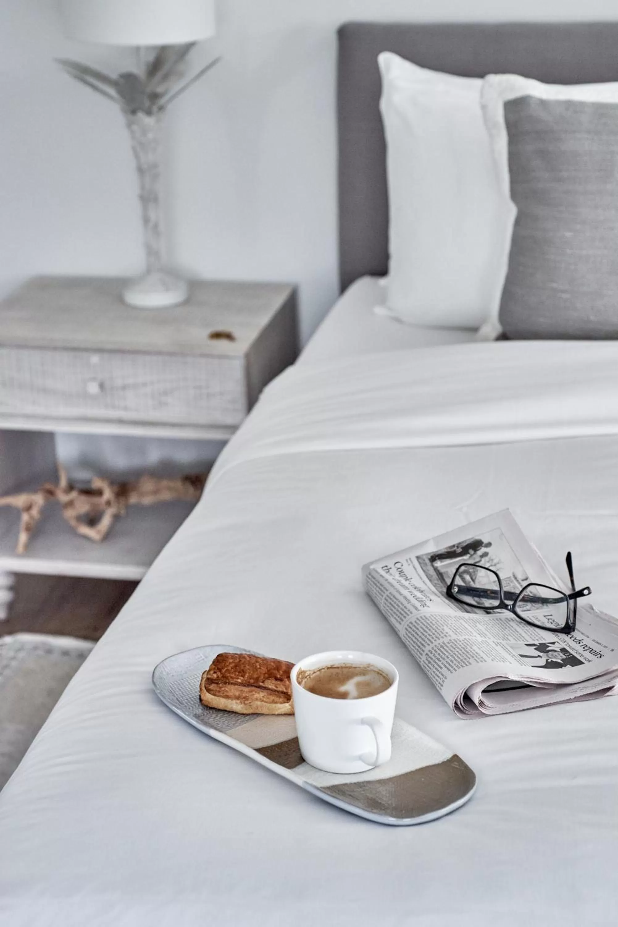 Bed in The Menhaden Hotel