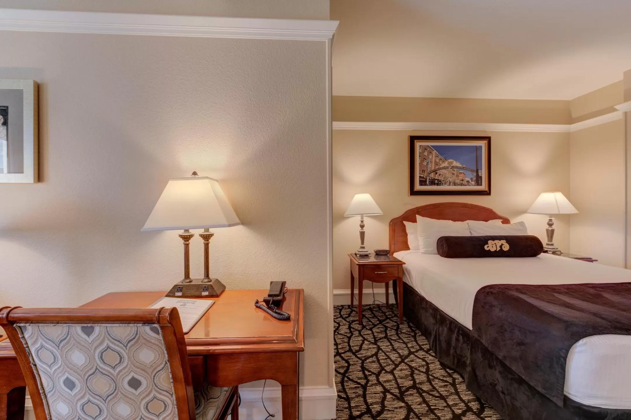 Bed in Gaslamp Plaza Suites