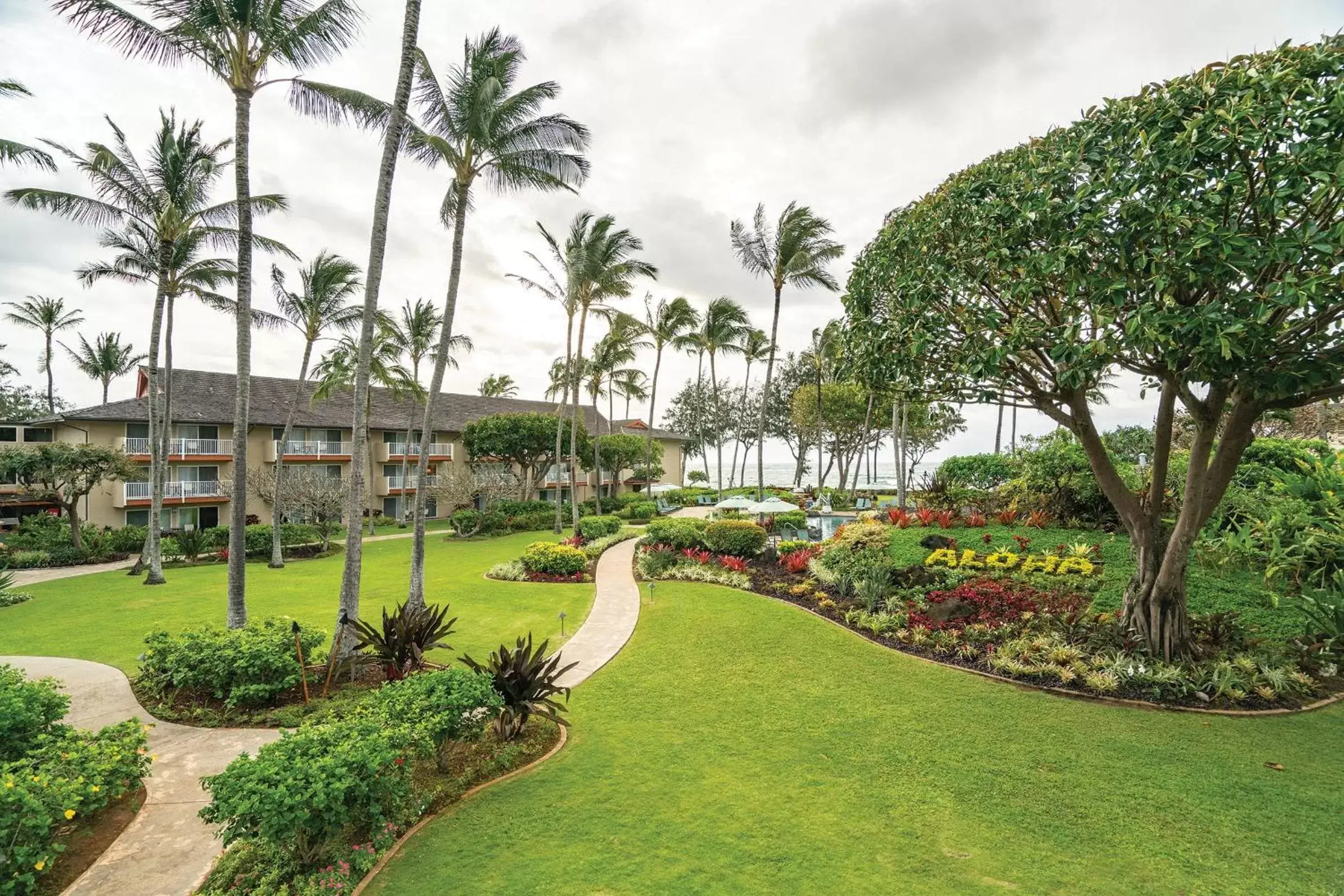 Property building, Garden in Kauai Coast Resort at the Beach Boy