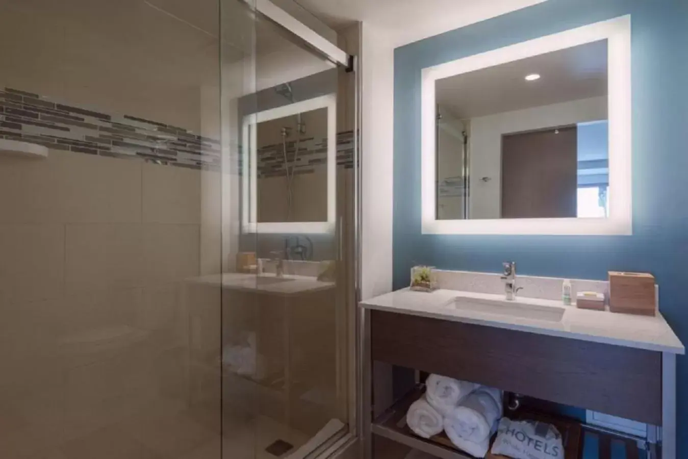 Shower, Bathroom in EVEN Hotels - Shenandoah - The Woodlands, an IHG Hotel