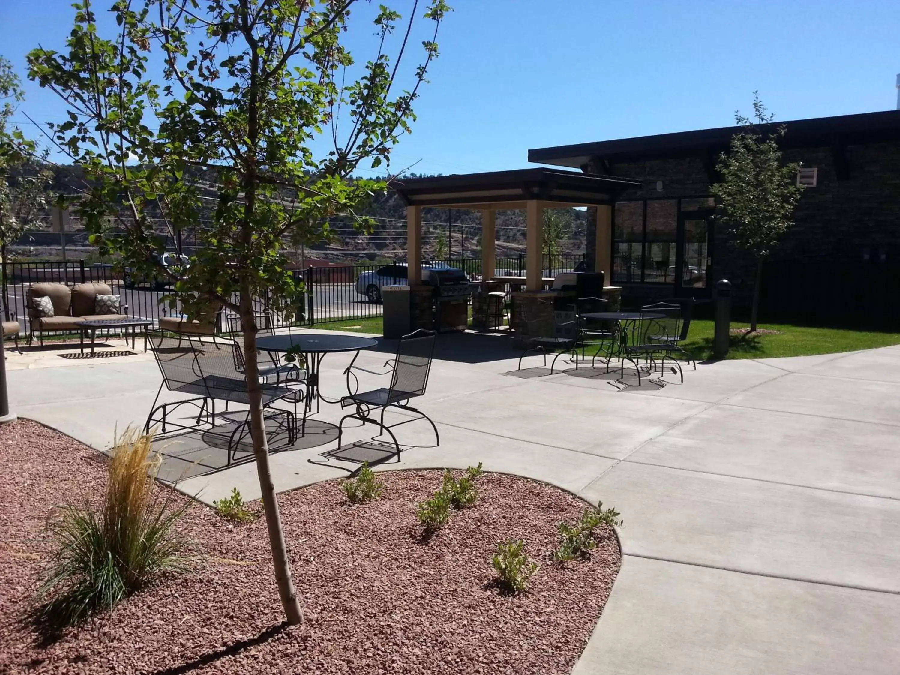 Patio, Property Building in Homewood Suites by Hilton, Durango