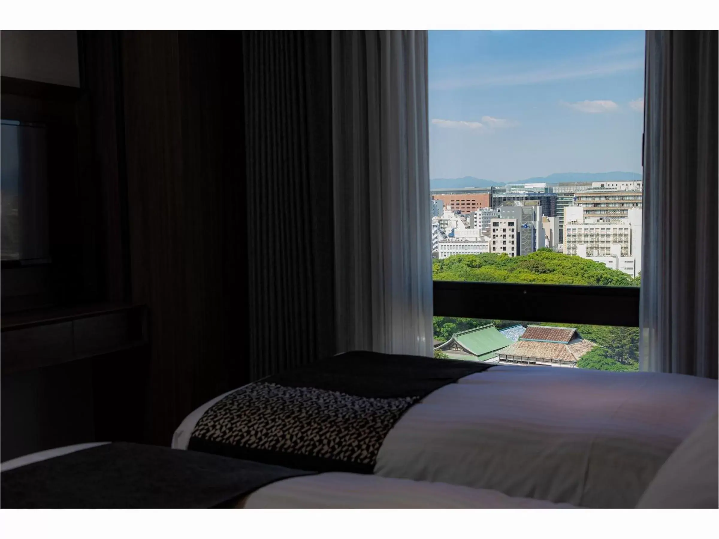 View (from property/room), Bed in Hotel Trad Hakata View (from property/room), Bed in Hotel Trad Hakata