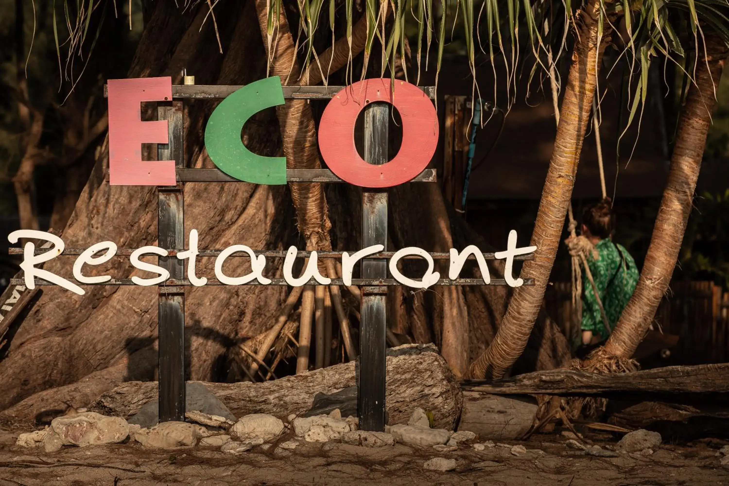 Evening entertainment, Property Logo/Sign in Eco Lanta Hideaway Beach Resort
