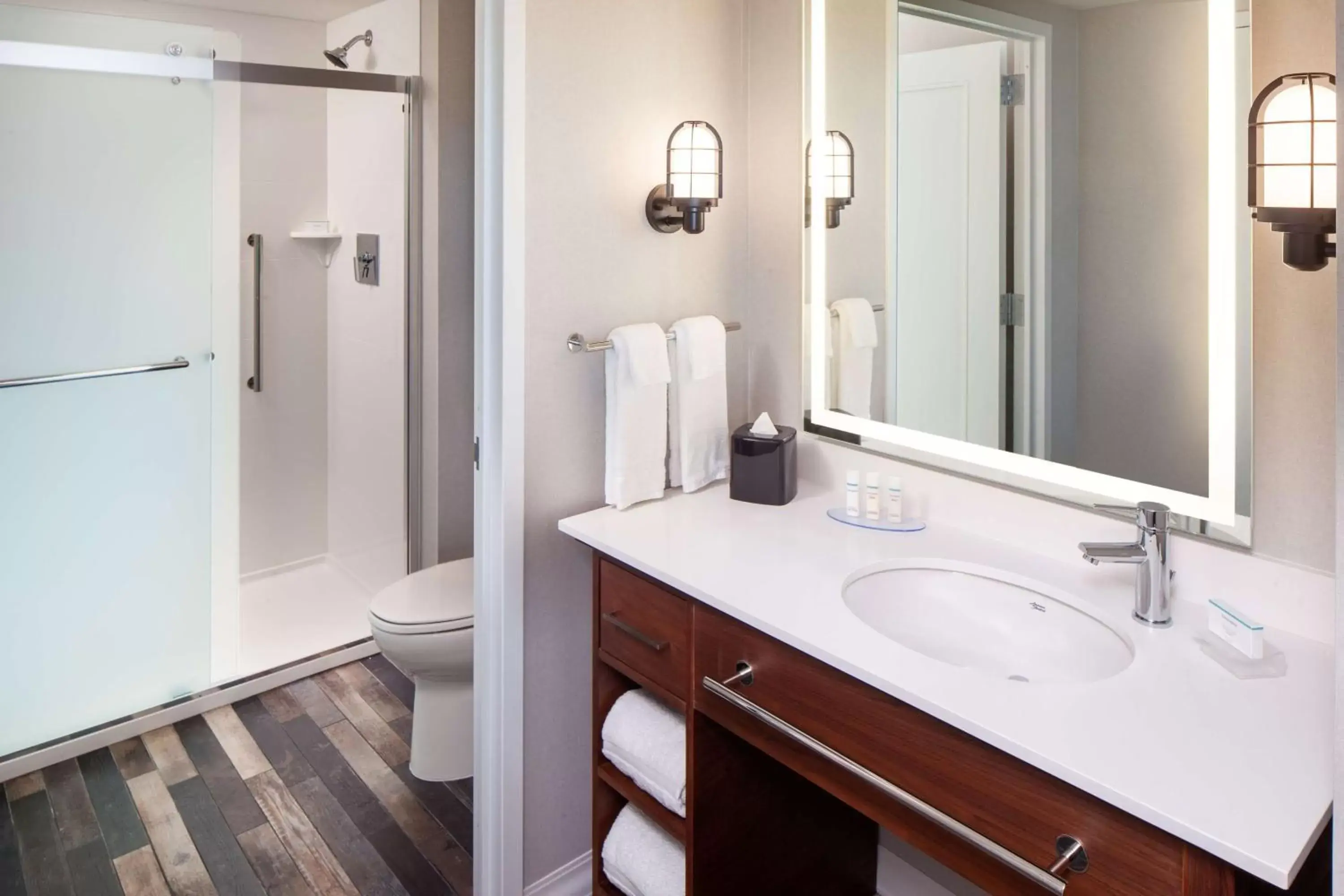 Bathroom in Homewood Suites by Hilton Boston Seaport District