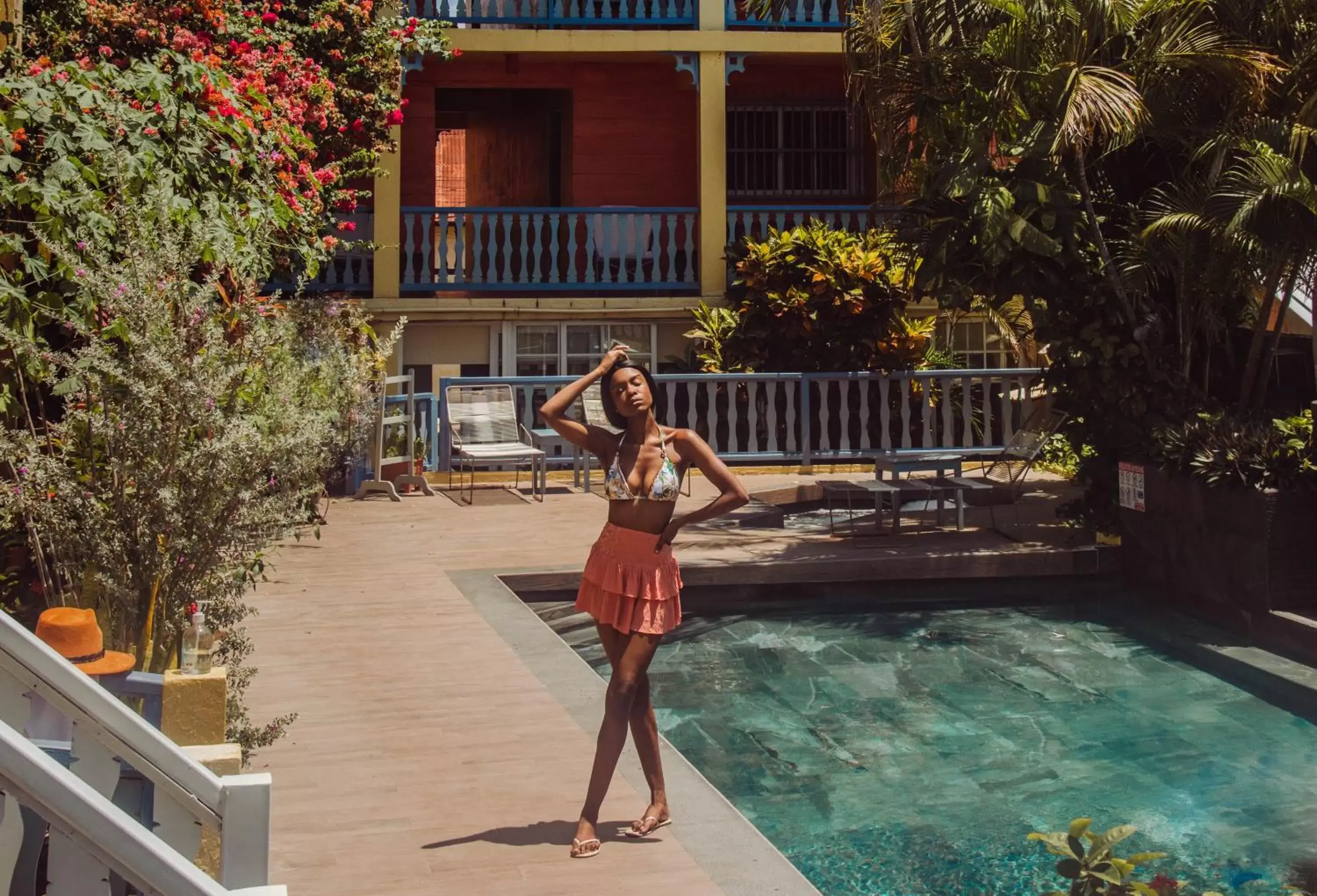 Swimming pool in Hotel Casona de La Isla