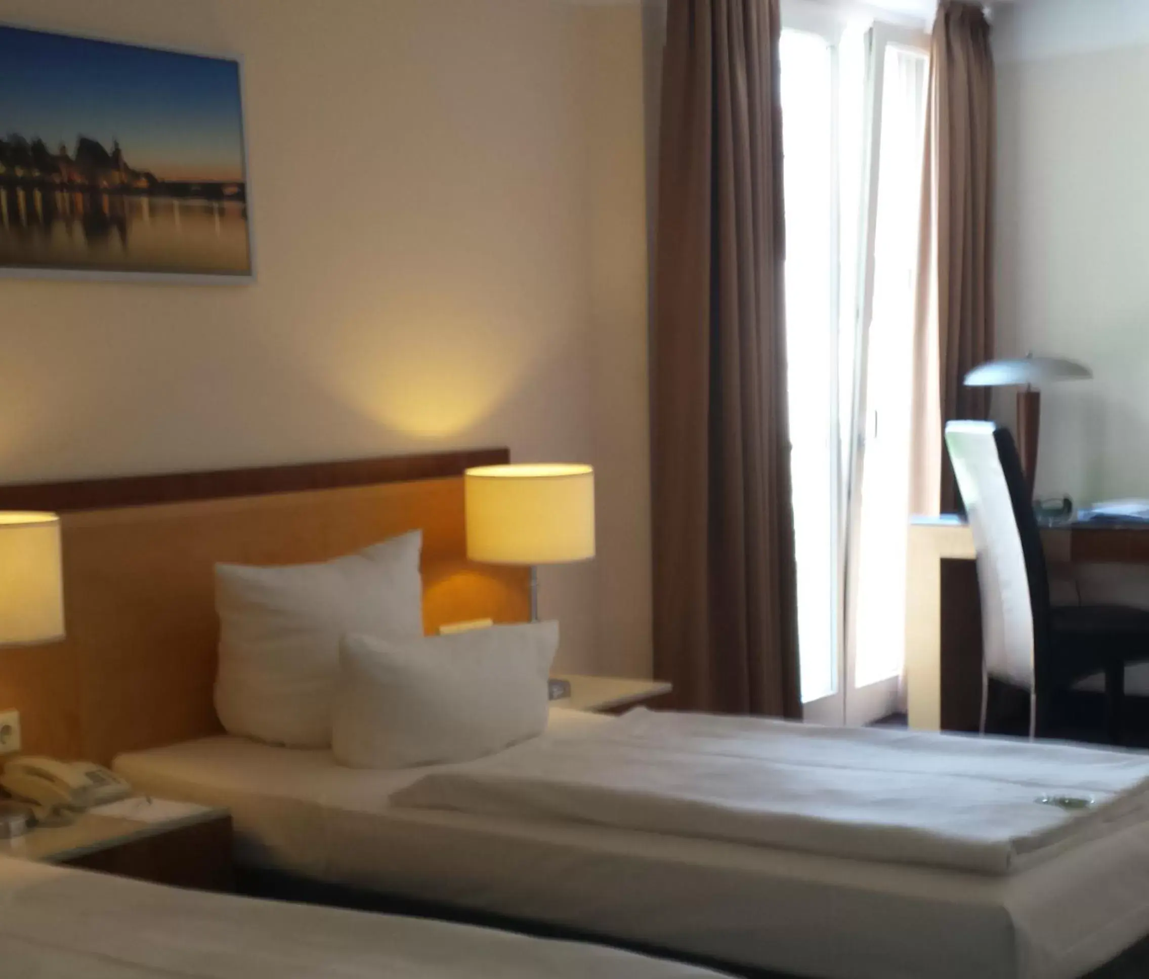 Bed in SORAT Insel-Hotel Regensburg