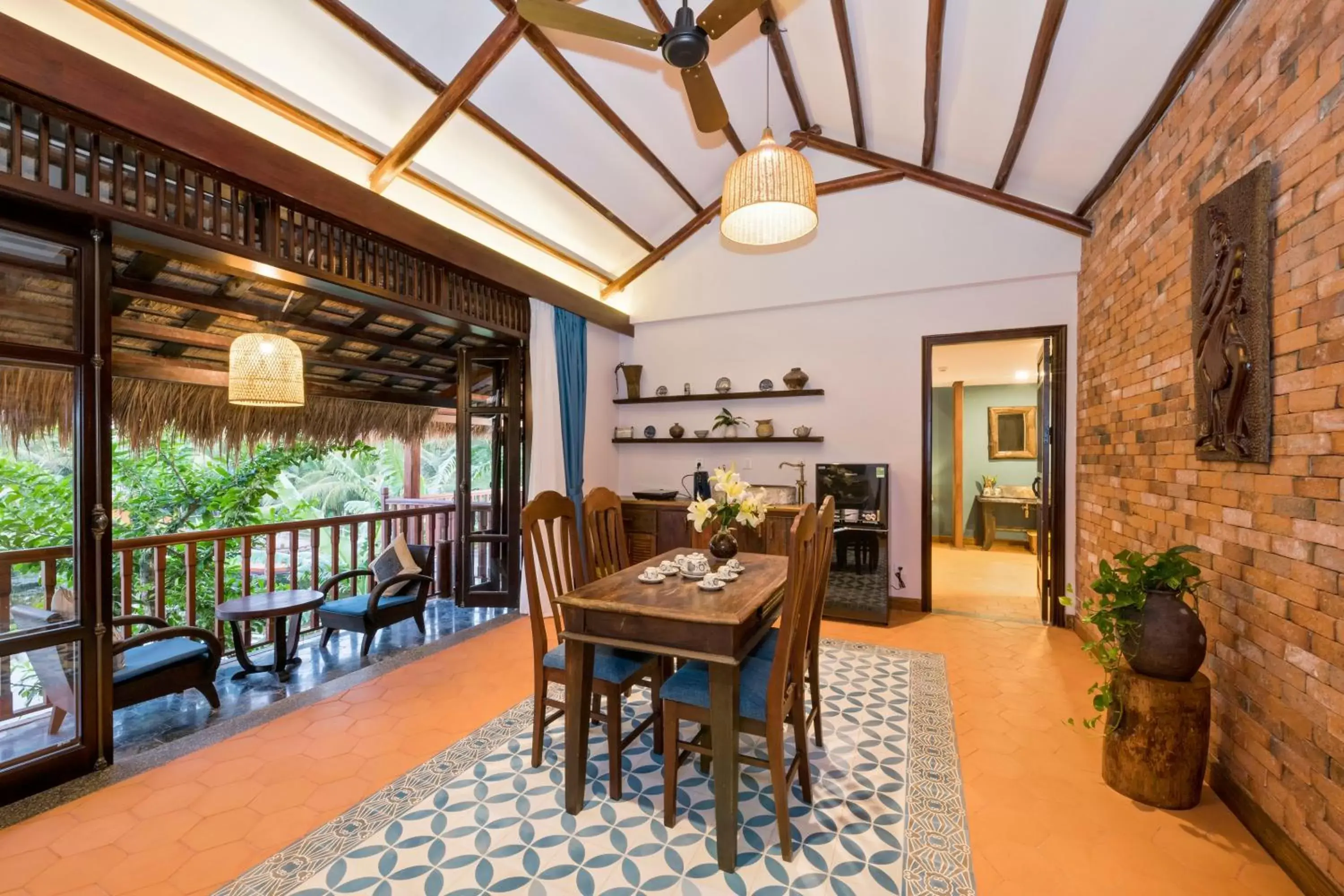 Kitchen or kitchenette, Restaurant/Places to Eat in Zest Villas & Spa Hoi An