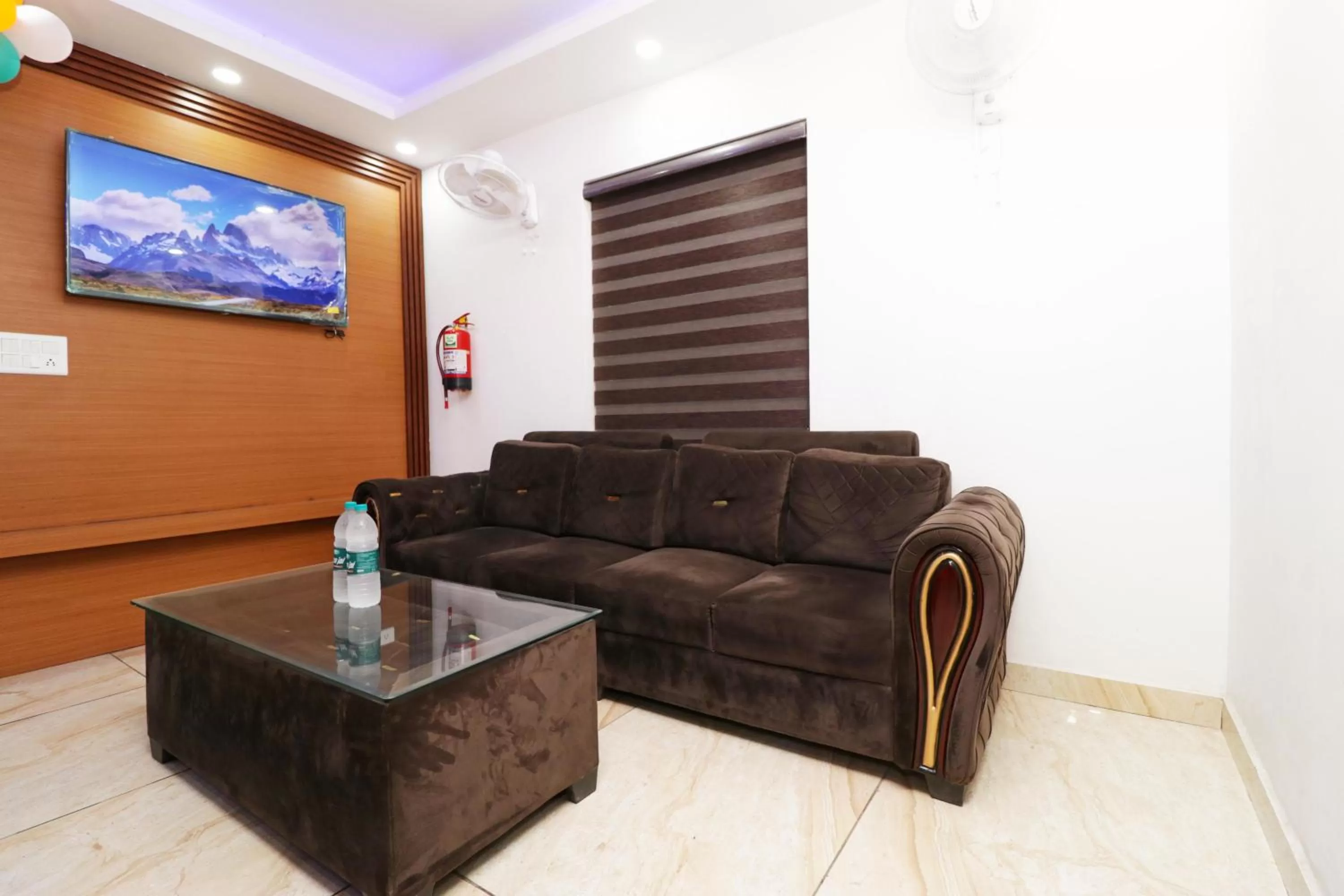 Seating area in Airport Hotel Shivaka Inn