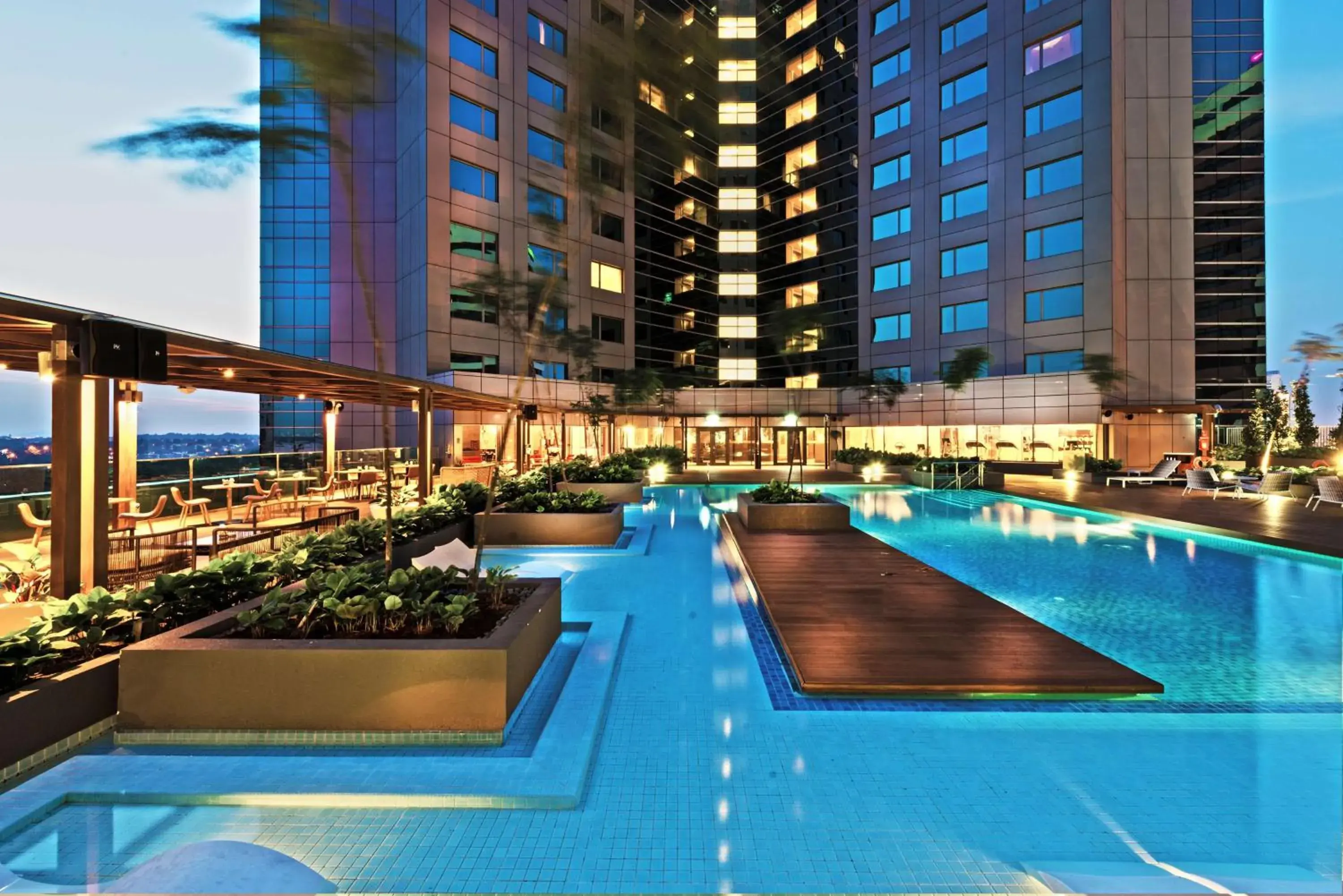 Pool view, Swimming Pool in DoubleTree by Hilton Johor Bahru