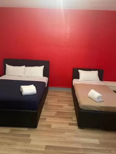 Bed in Hotel Christina