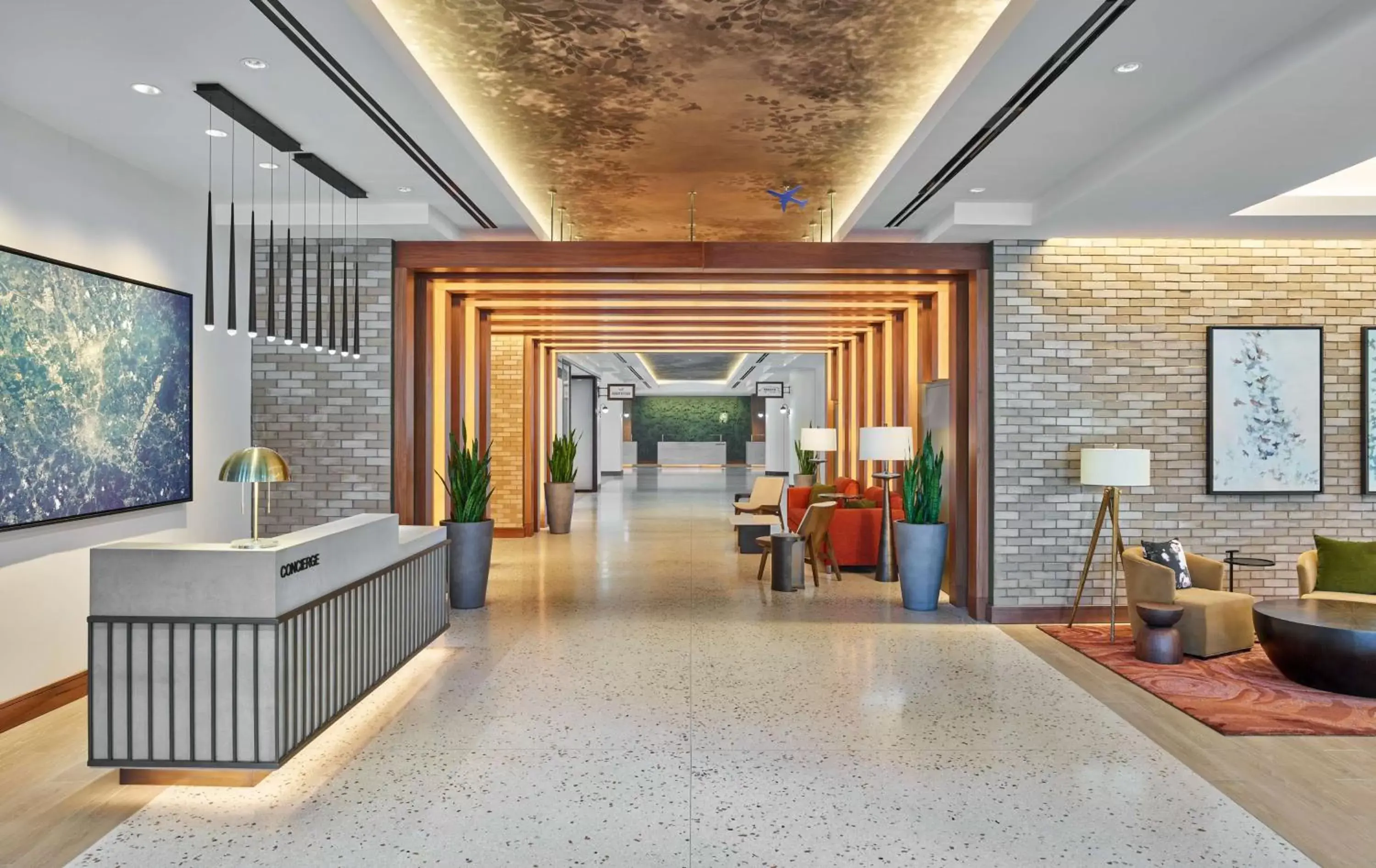 Lobby or reception in Hilton Atlanta Airport Lobby or reception in Hilton Atlanta Airport