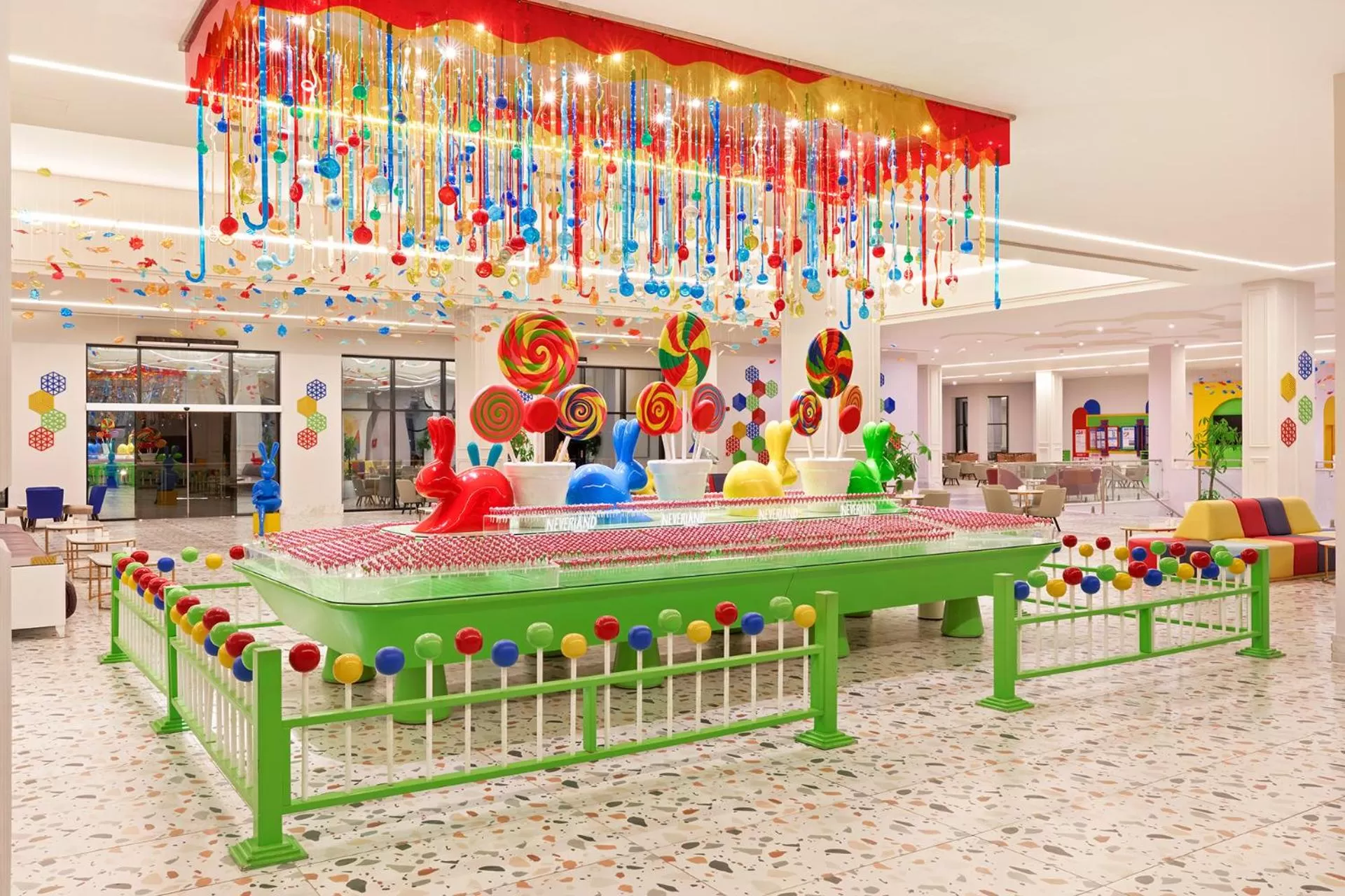 Lobby or reception in Neverland City Hurghada - Pickalbatros