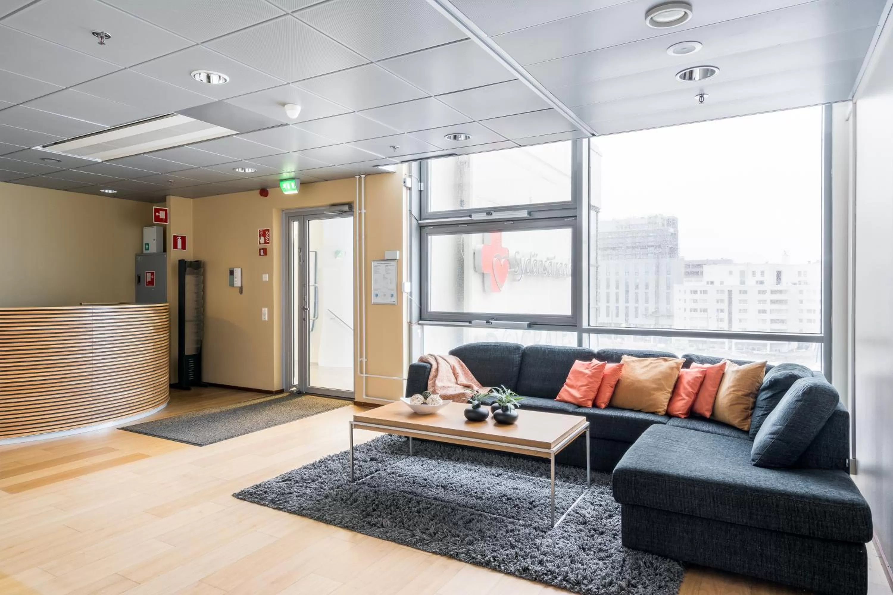 Lobby or reception in Hiisi Hotel Helsinki Jätkäsaari