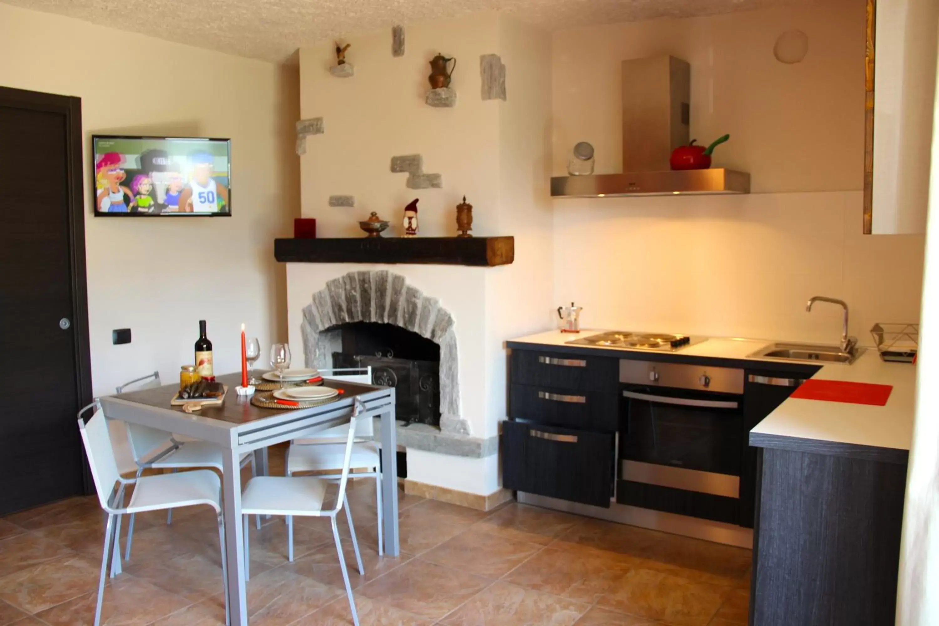 Kitchen or kitchenette, Dining Area in Case Appartamenti Vacanze Da Cien