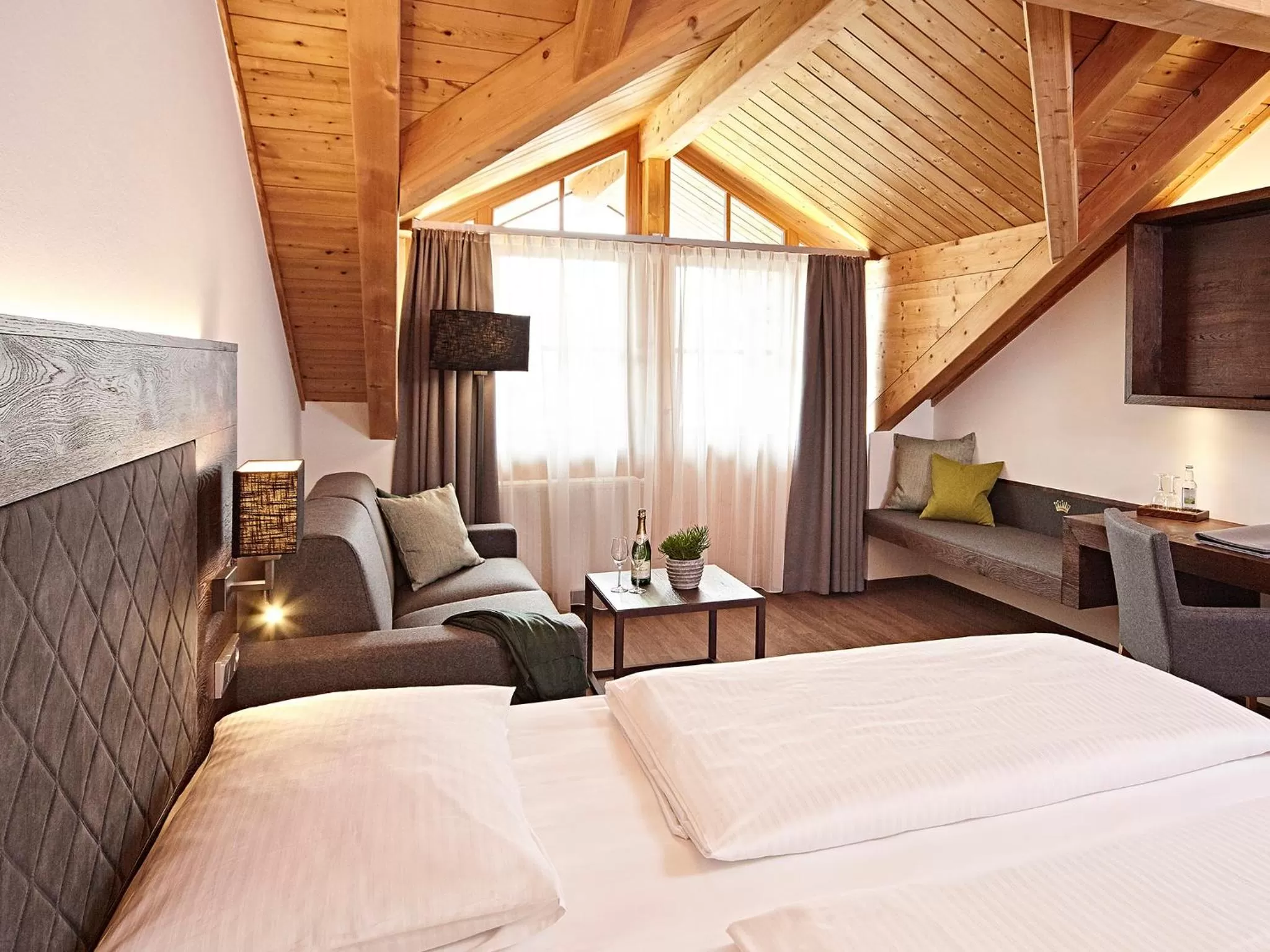 Bed in Hotel Die Krone - Immenstadt-Stein