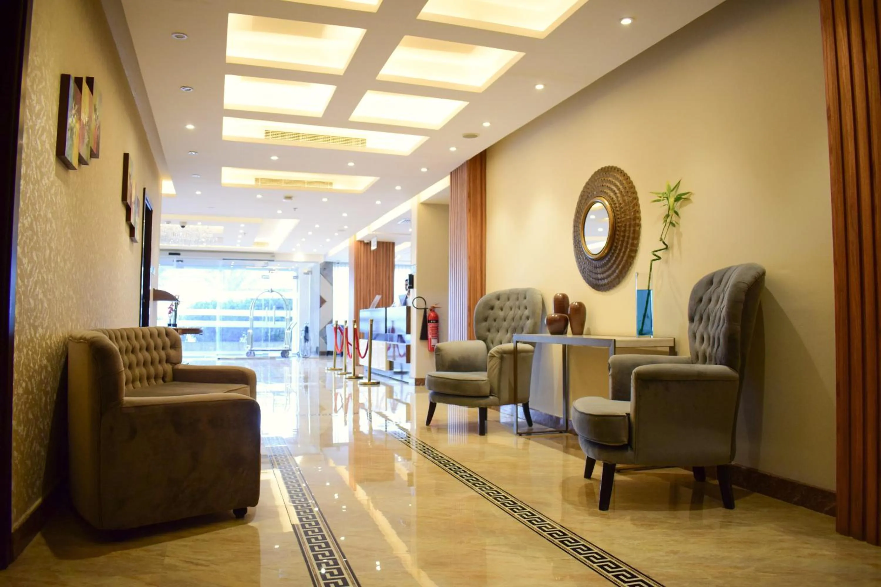 Seating area in The Secure Inn Hotel Muscat