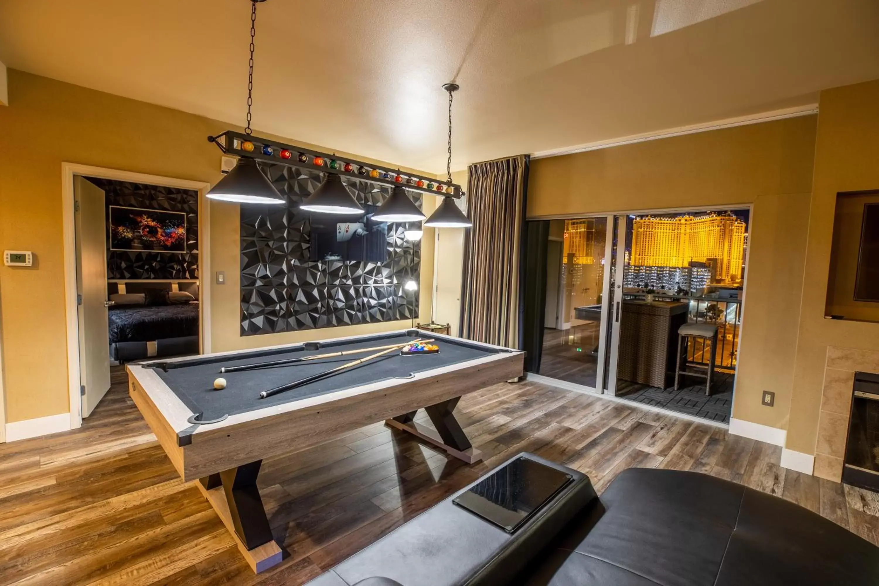 Billiards in 2100 SqFt Penthouse Suite W/ Strip Views! POOL GYM