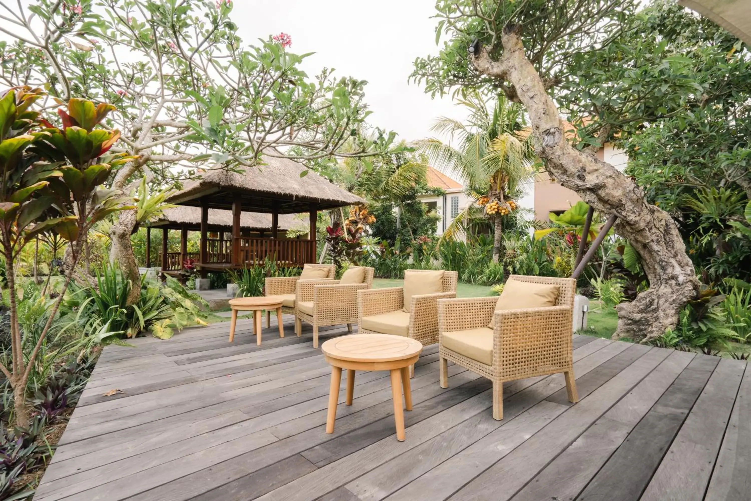 Patio in Byasa Ubud Hotel