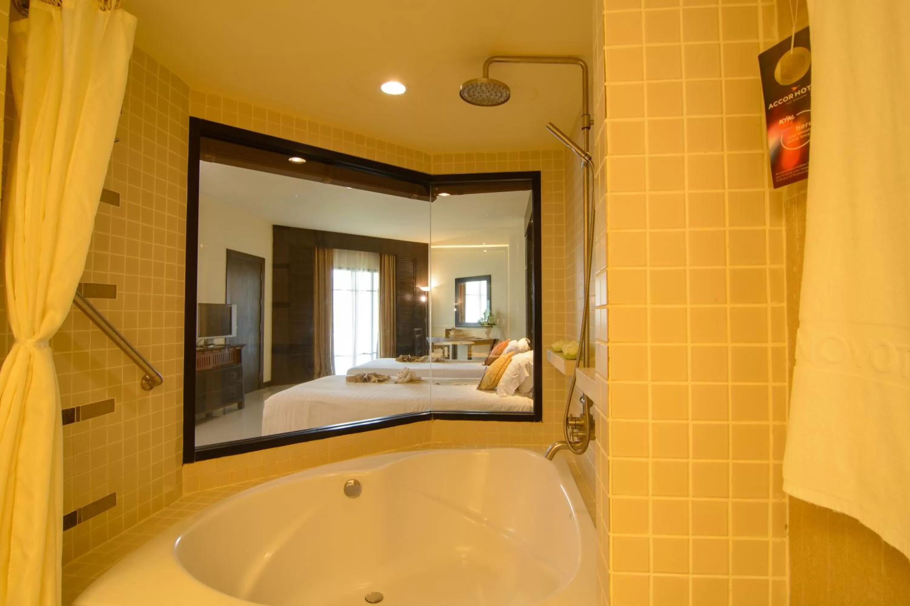 Bathroom, Bed in The Nouveau Chumphon Beach Resort And Golf