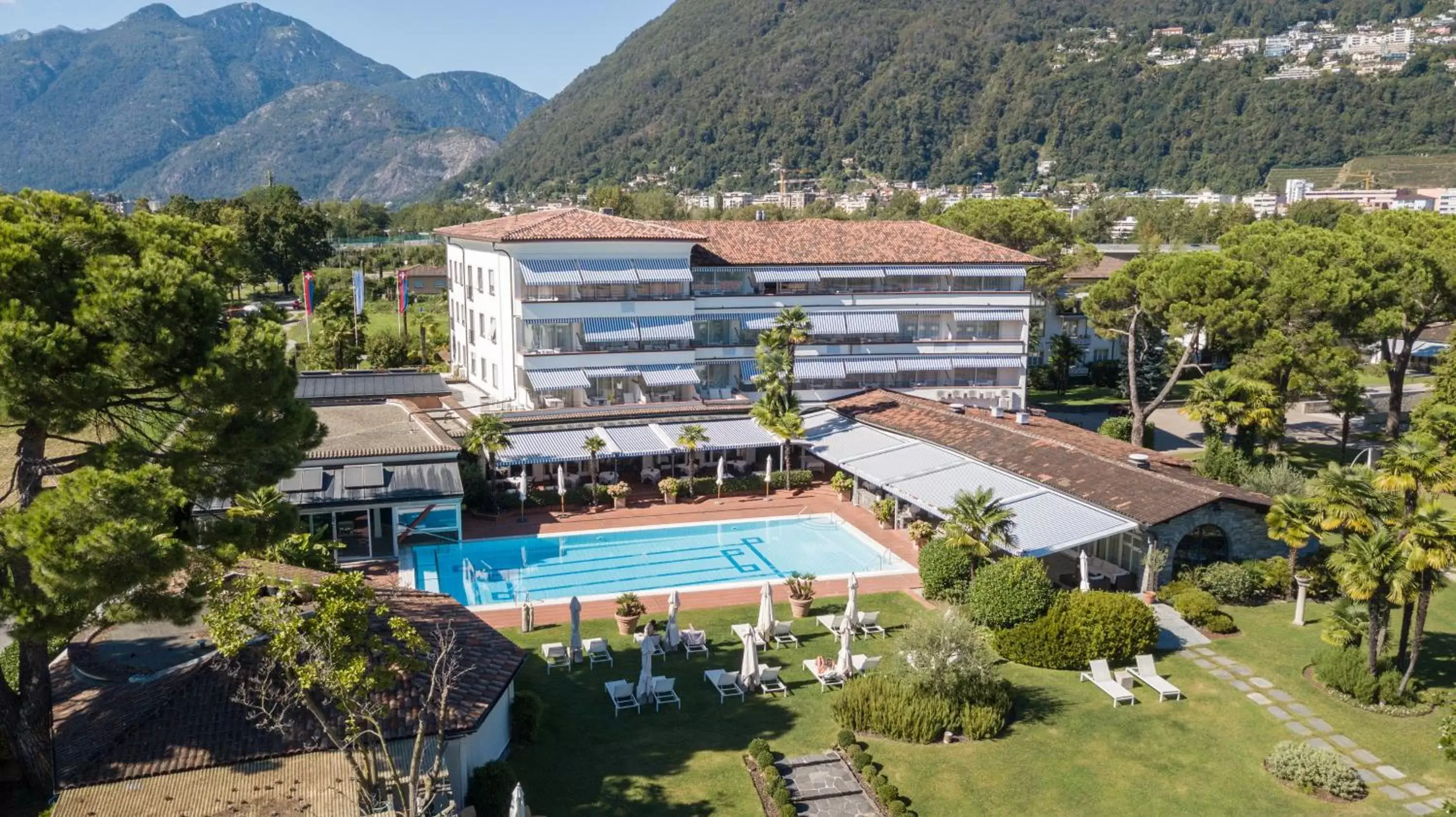 Garden, Bird's-eye View in Parkhotel Delta, Wellbeing Resort