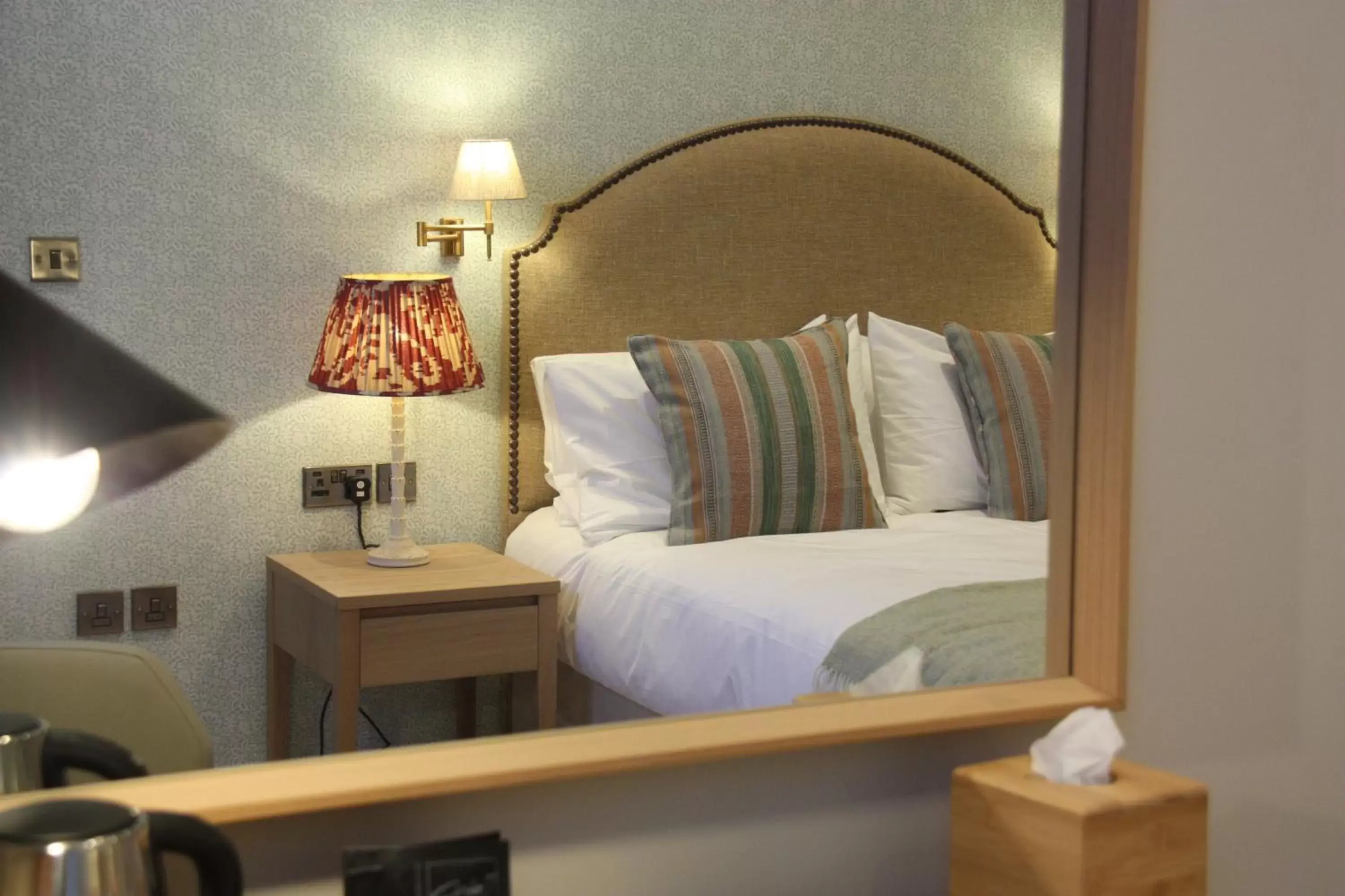 Bed in The Bell Hotel, Saxmundham