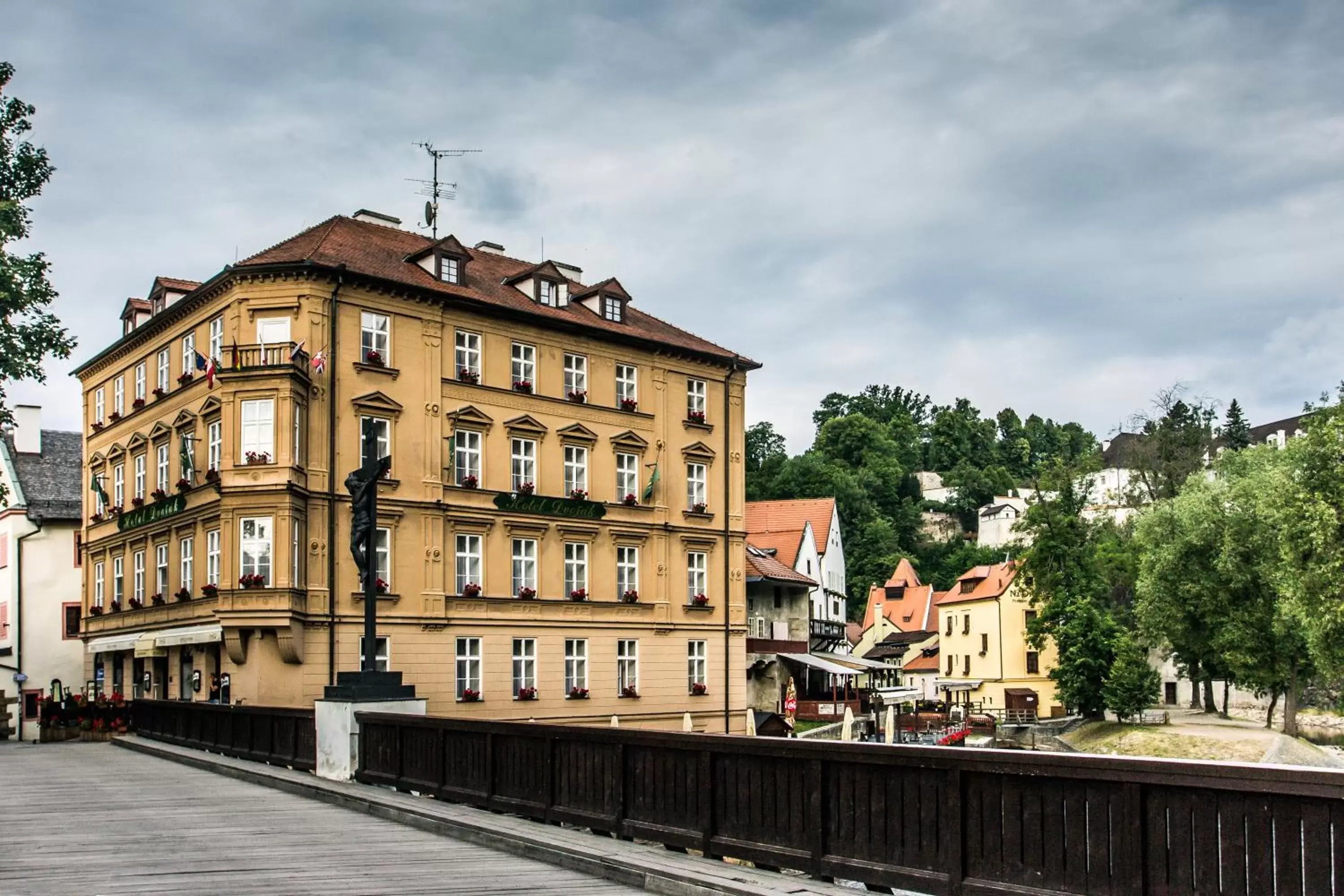 Bird's eye view, Property Building in Hotel Dvorak Cesky Krumlov