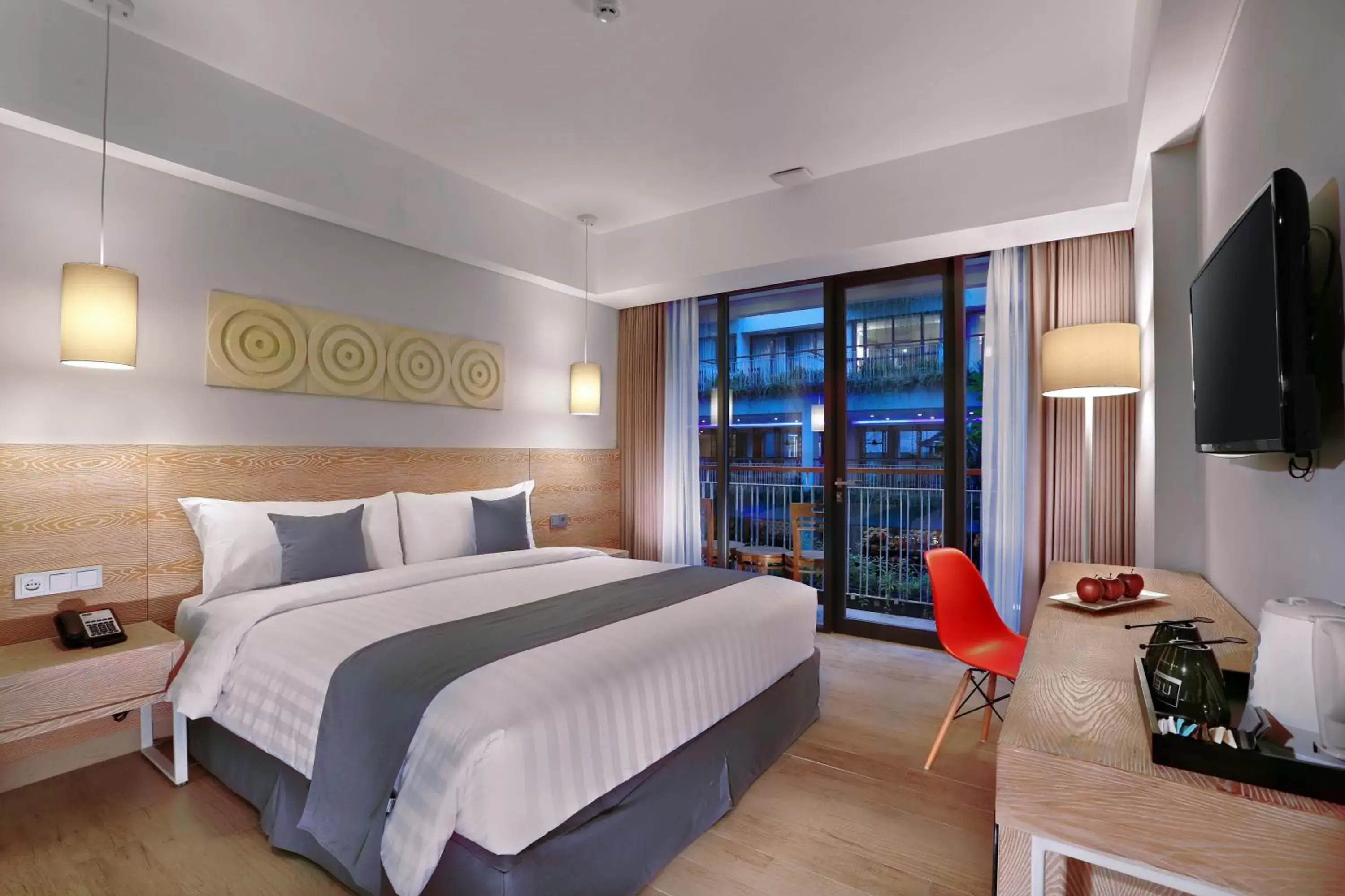 Bedroom, Bed in Hotel NEO+ Kuta Legian by ASTON Bedroom, Bed in Hotel NEO+ Kuta Legian by ASTON