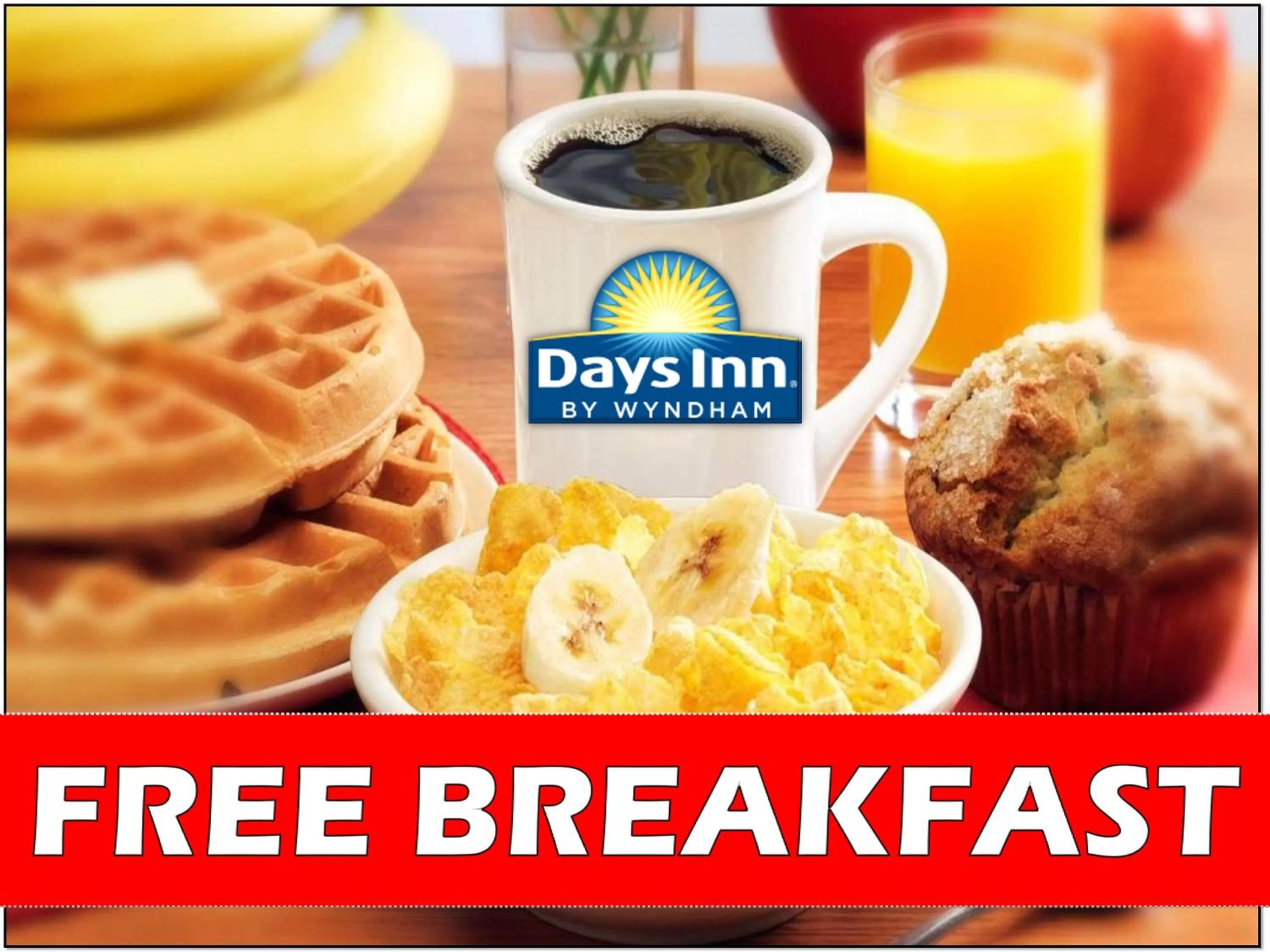 Buffet breakfast in Days Inn & Suites by Wyndham Mineral Wells