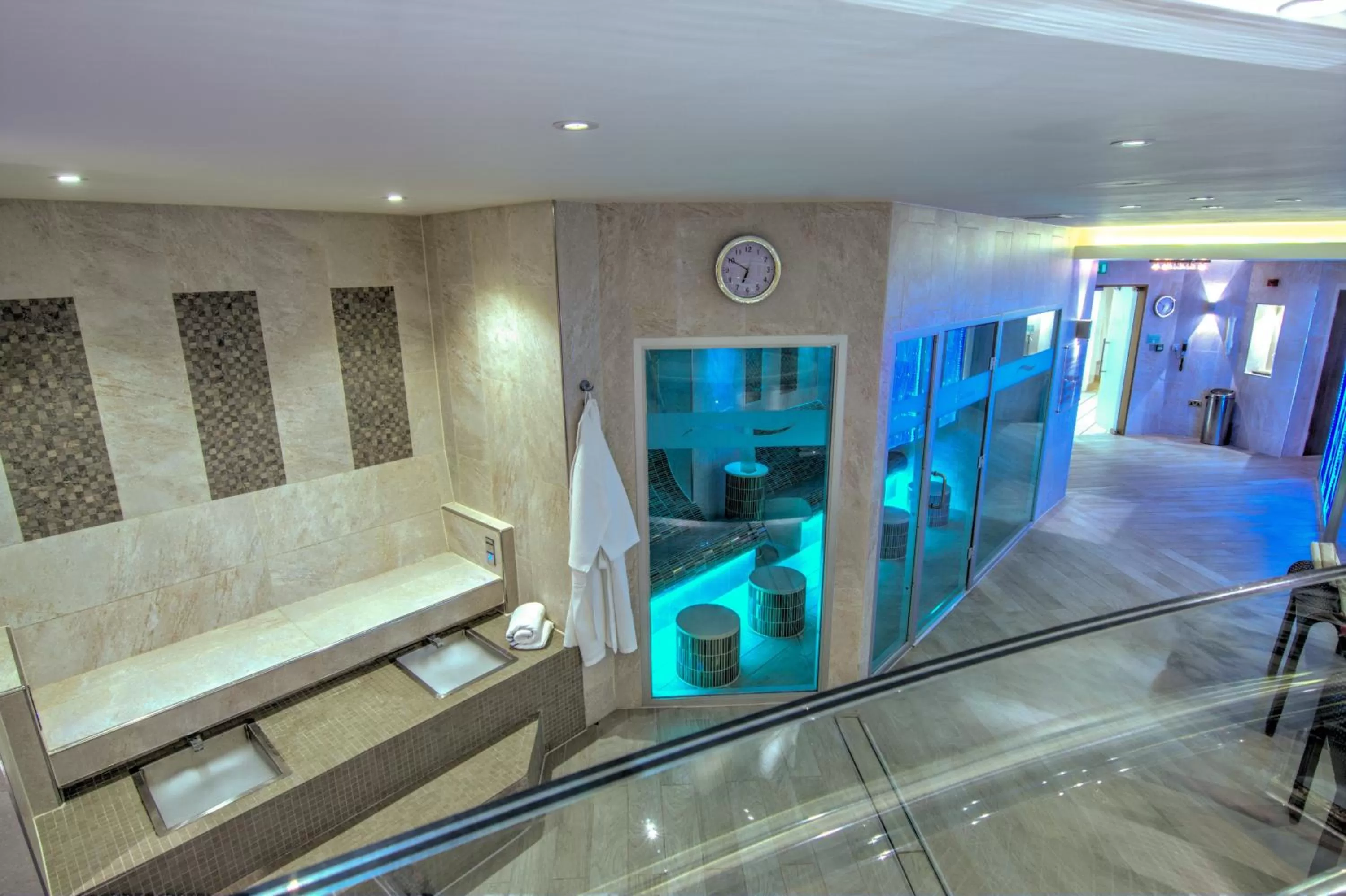 Steam room in China Fleet Country Club