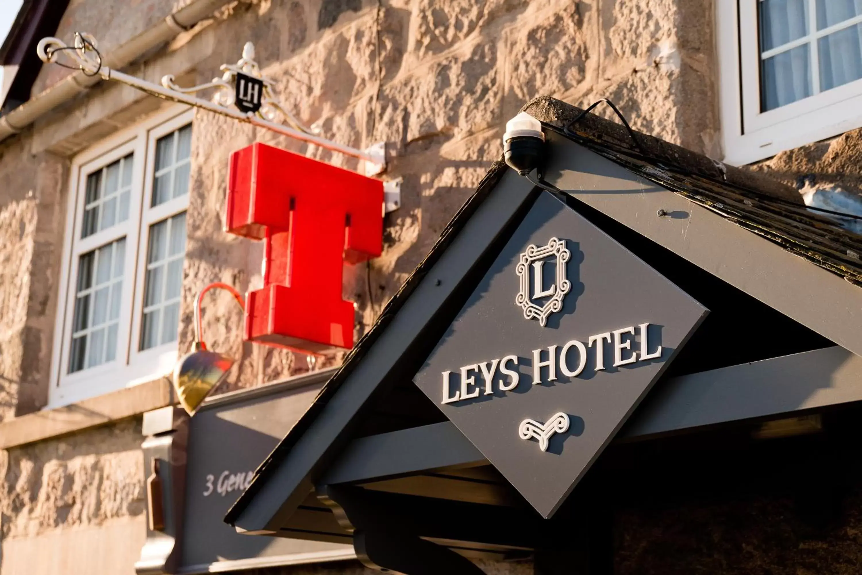 Property logo or sign in Leys Hotel
