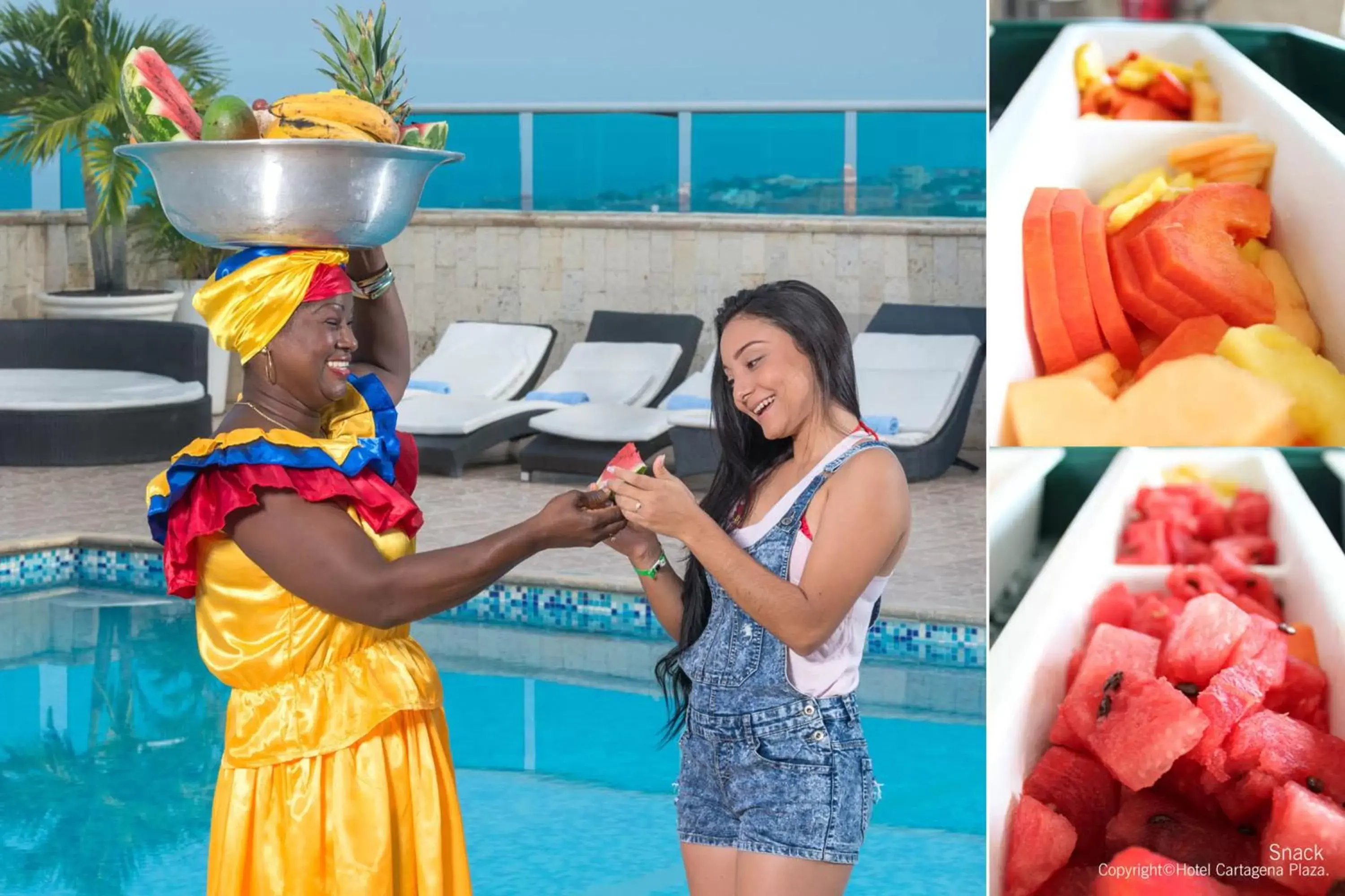 Swimming pool in Hotel Cartagena Plaza