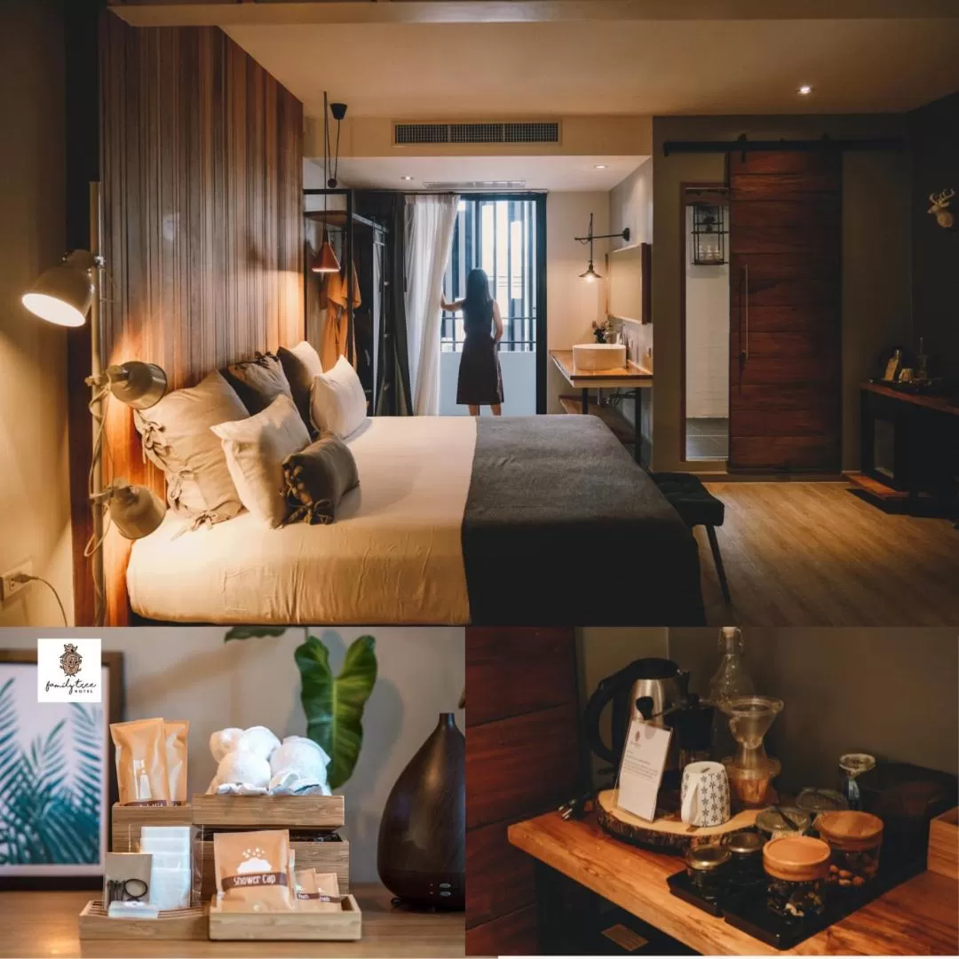 Bed in Family Tree Hotel