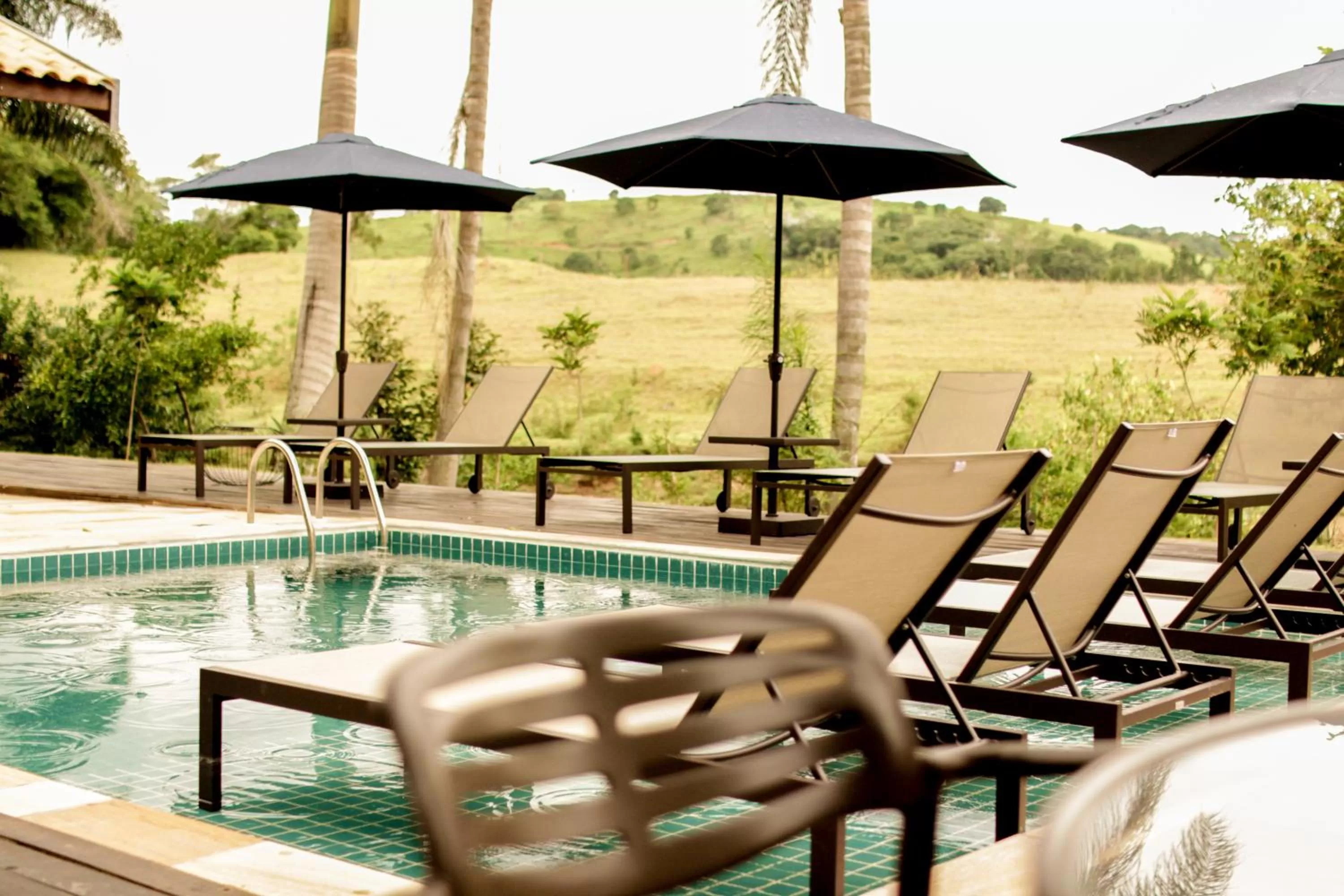 Pool view in Pousada Santa Thereza