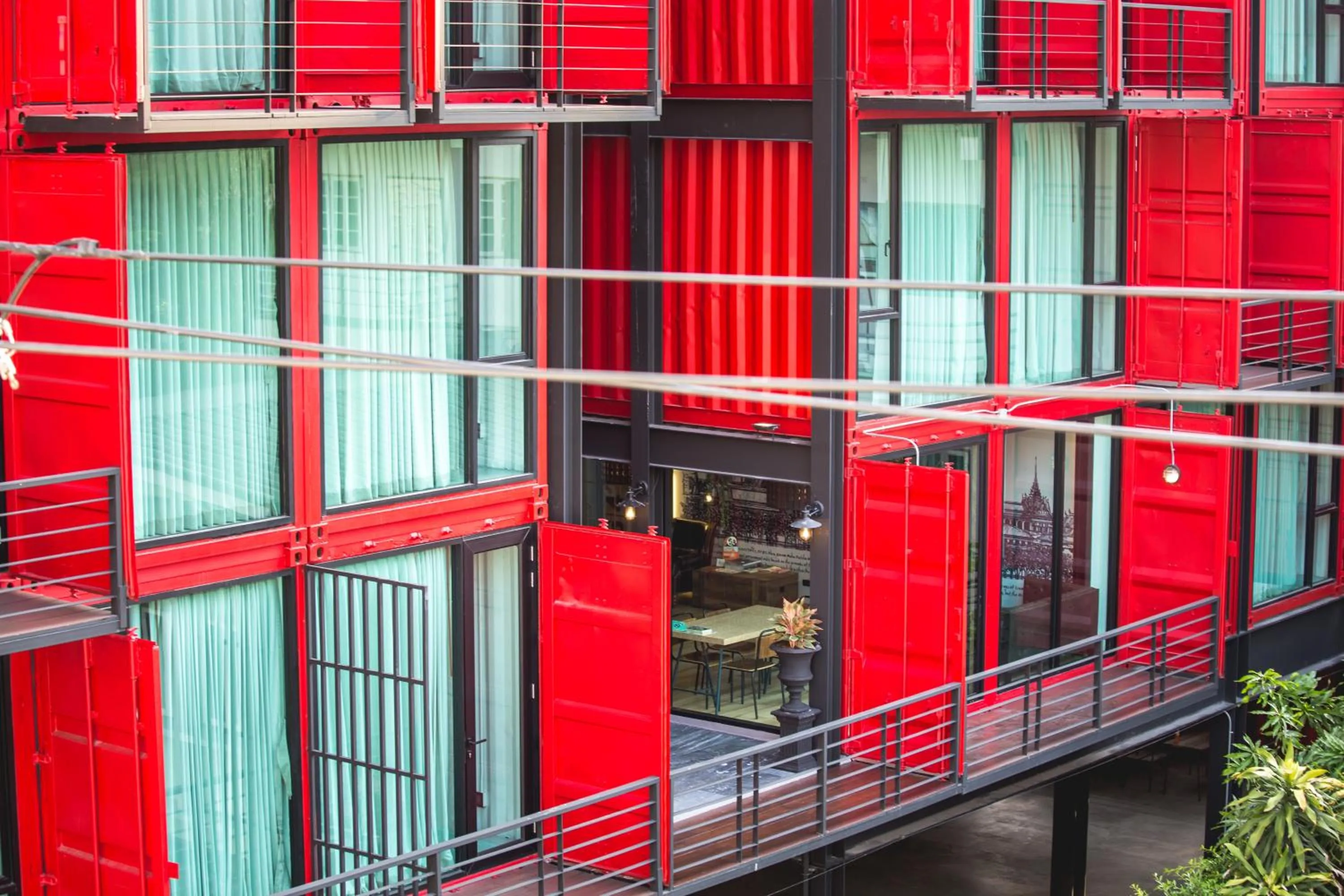 Facade/entrance in Sleep Box Hotel Sukhumvit 22