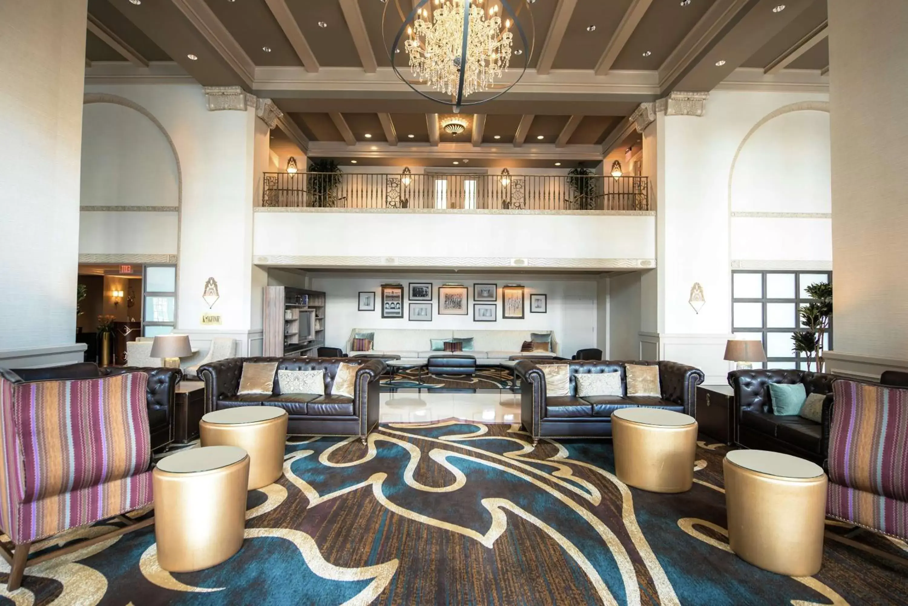 Lobby or reception, Lounge/Bar in Hilton Baton Rouge Capitol Center