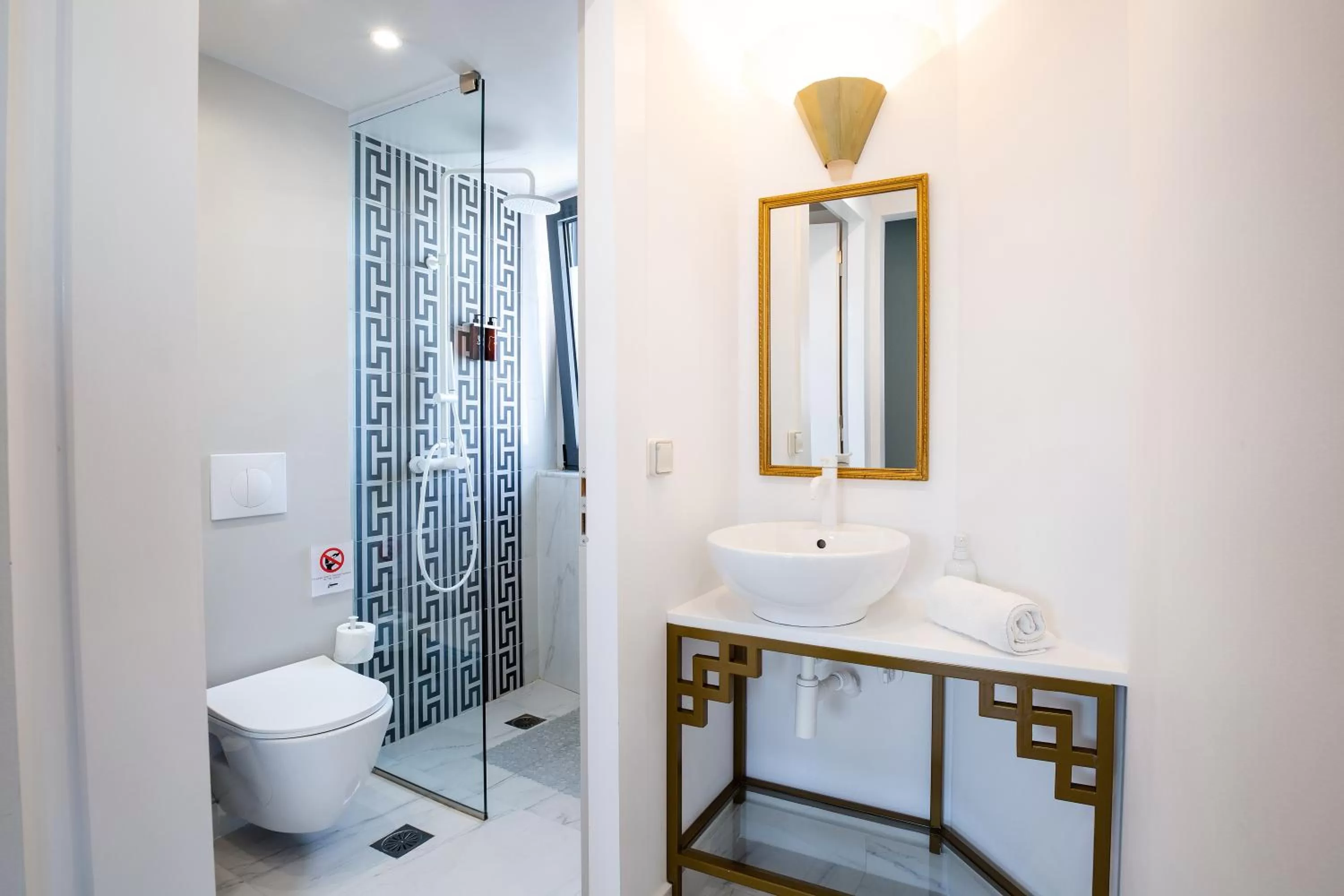 Bathroom in Downtown Athens Lofts - The Acropolis Observatory